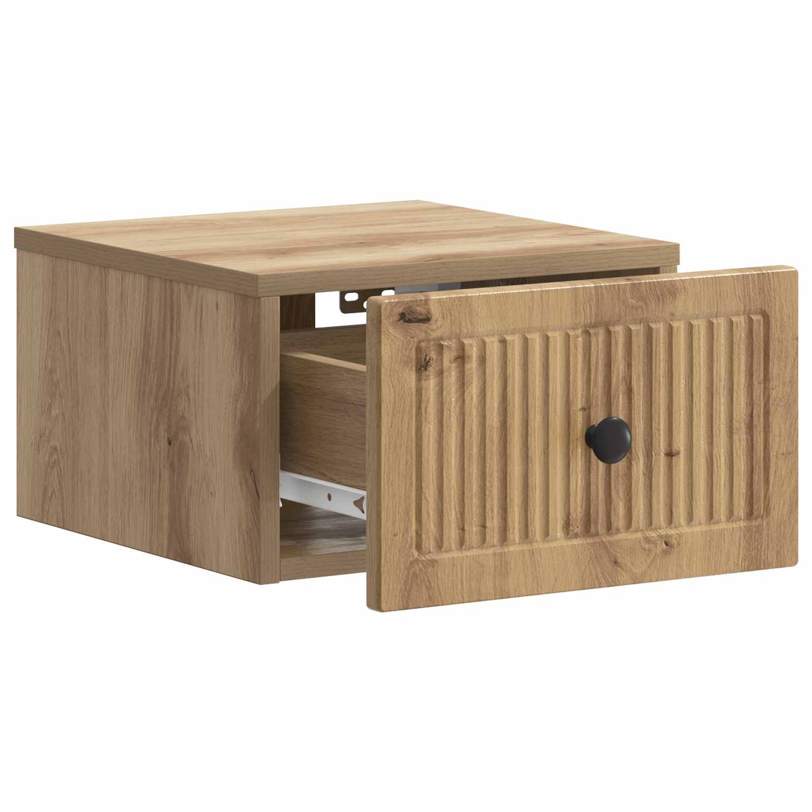 vidaXL Wandmontierter Nachttisch Artisan-Eiche 33 x 34,5 x 20 cm
