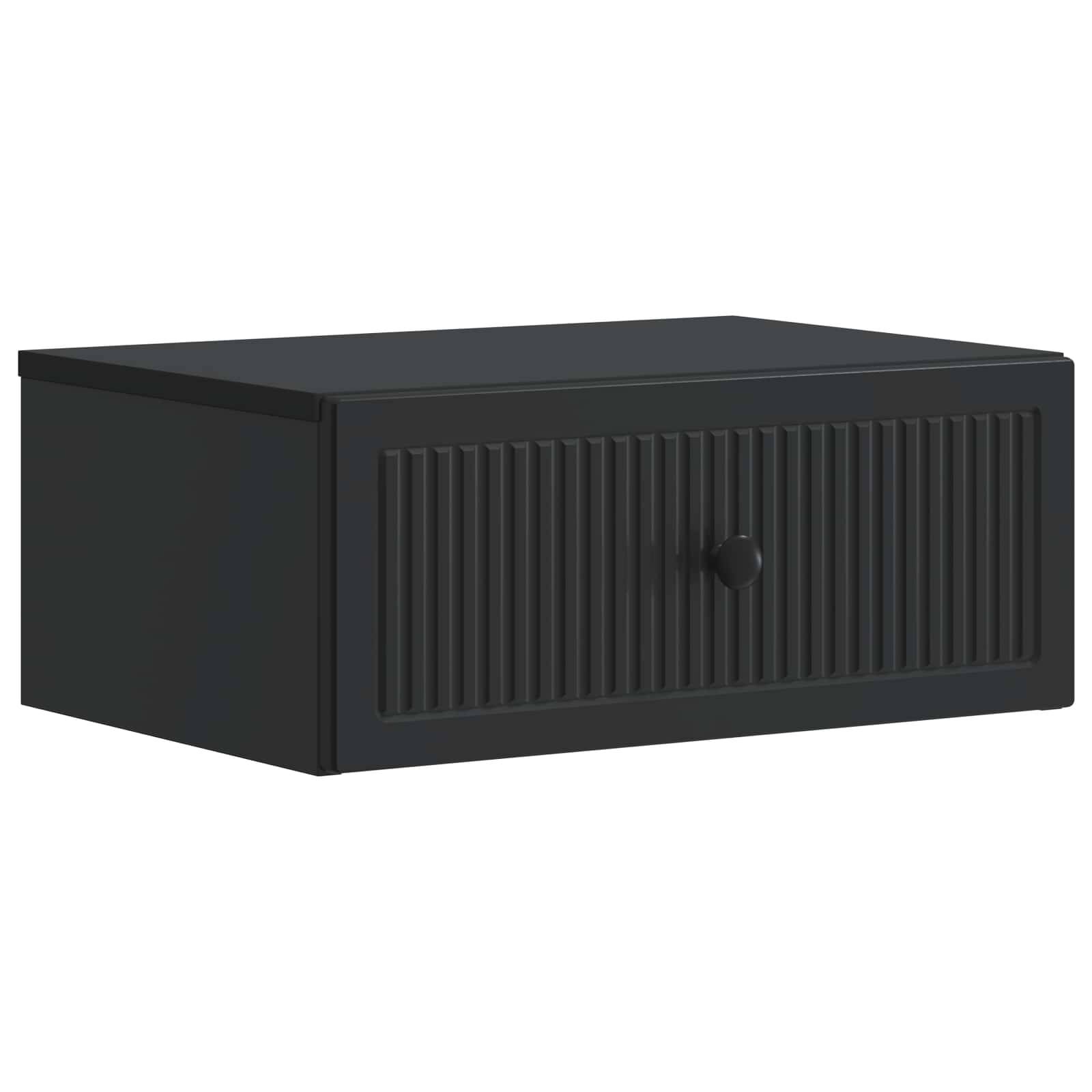 vidaXL Nachttisch 2 pcs Schwarz 49 x 34,5 x 20 cm Holzwerkstoff