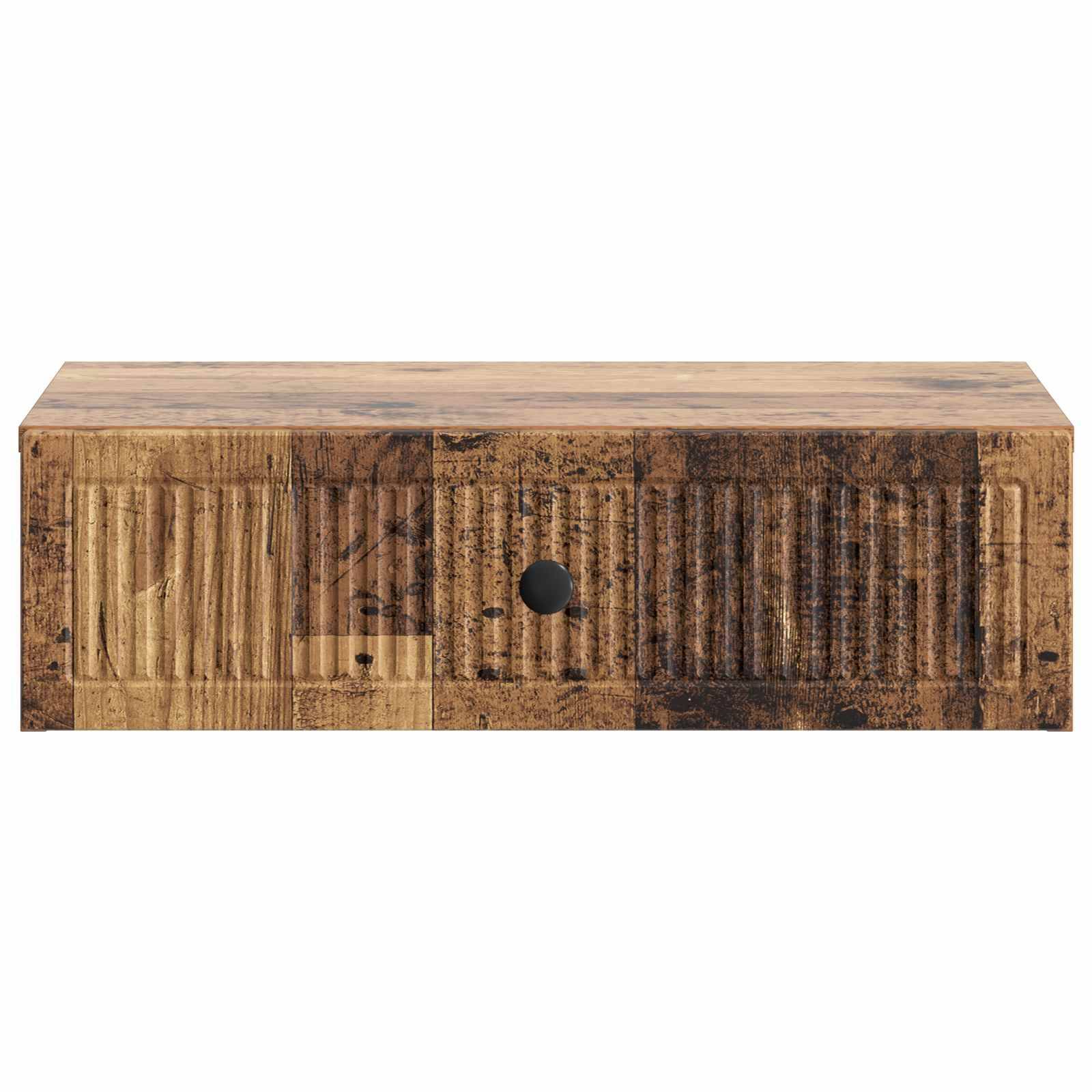 vidaXL Wandmontierter Beistelltisch Altholz 59 x 34,5 x 17 cm