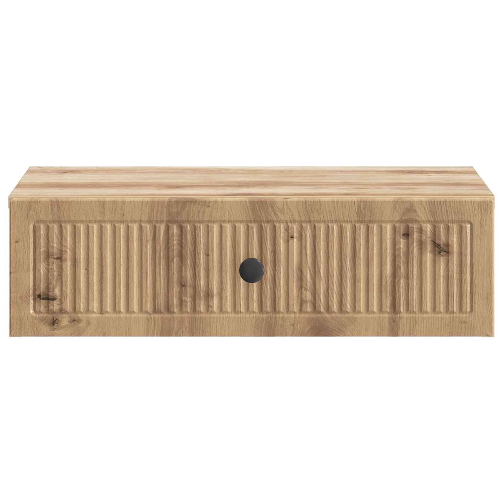 vidaXL Wandmontierter Beistelltisch Artisan-Eiche 59 x 34,5 x 17 cm