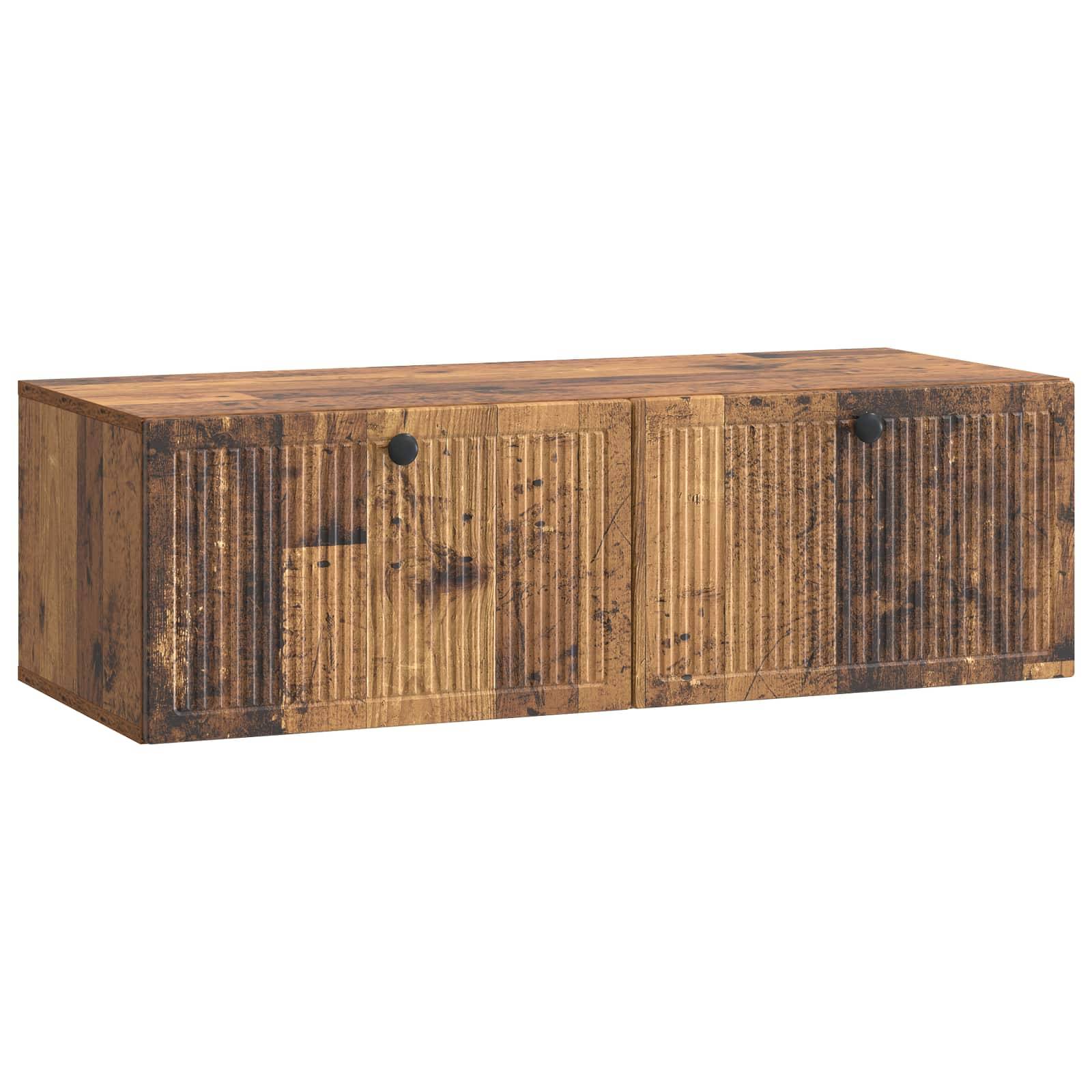 vidaXL Wandmontierter TV-Schrank Altholz 98 x 41 x 30 cm Holzwerkstoff