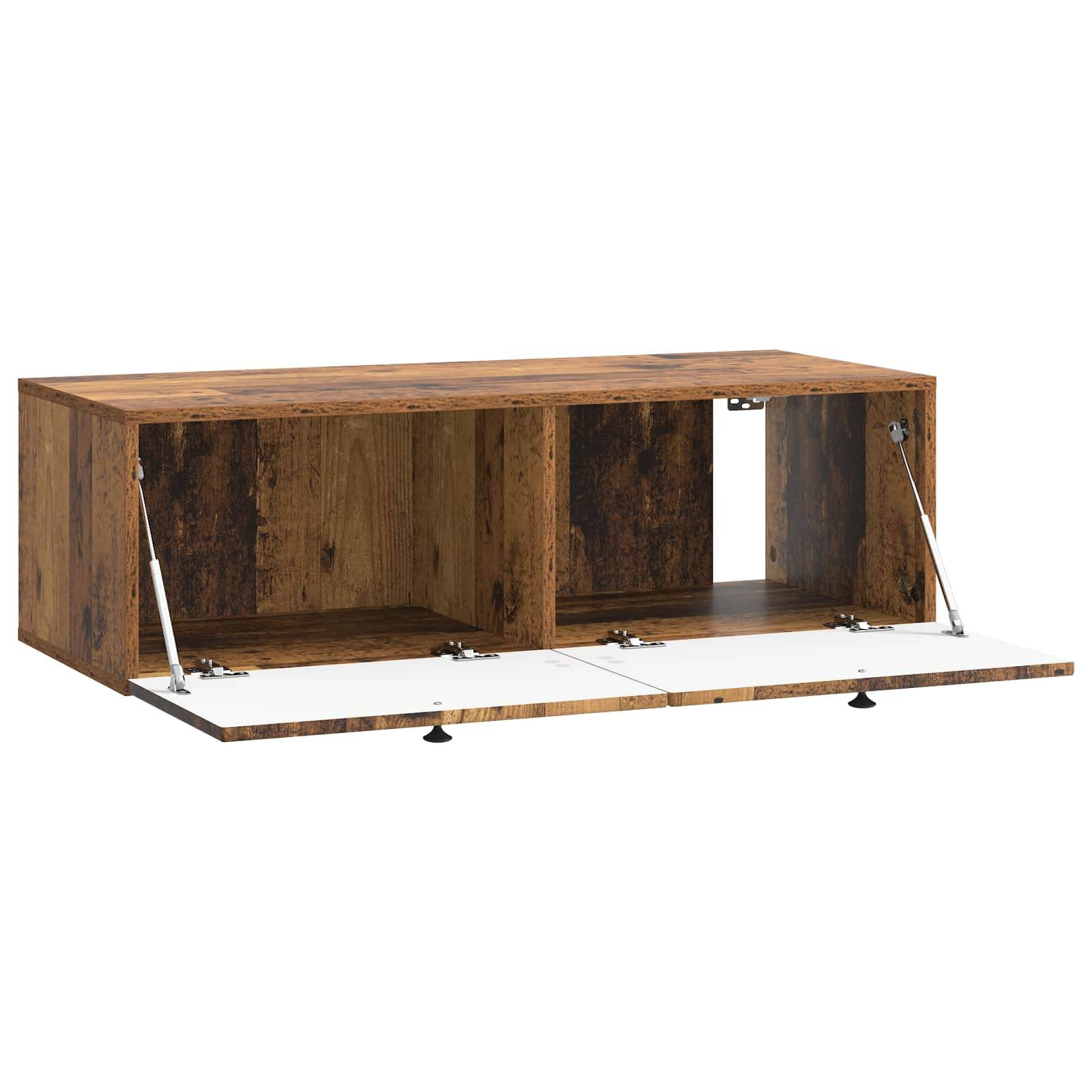 vidaXL Wandmontierter TV-Schrank Altholz 98 x 41 x 30 cm Holzwerkstoff