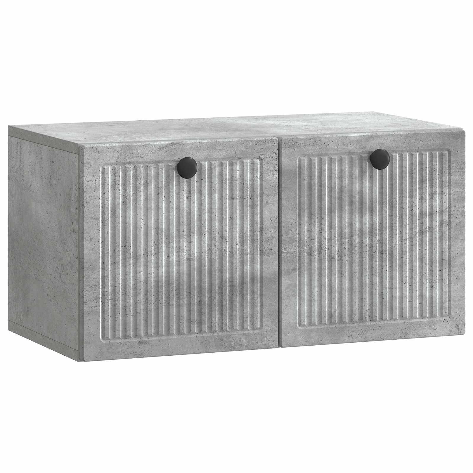 vidaXL Wandmontierter TV-Schrank Betongrau 59,5 x 31 x 30 cm