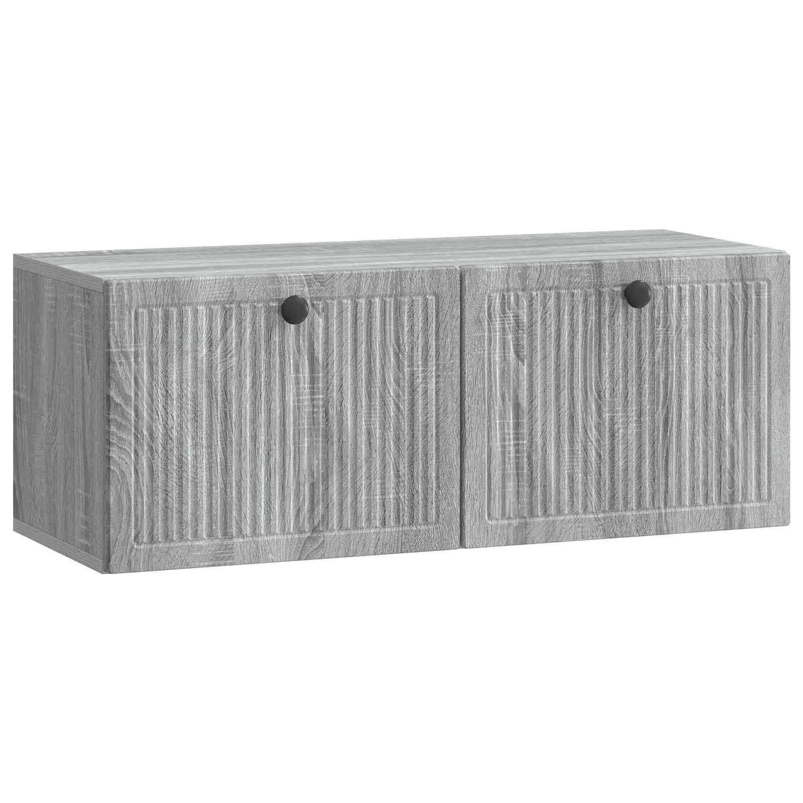 vidaXL Wandmontierter TV-Schrank Graues Sonoma 78,5 x 31 x 30 cm