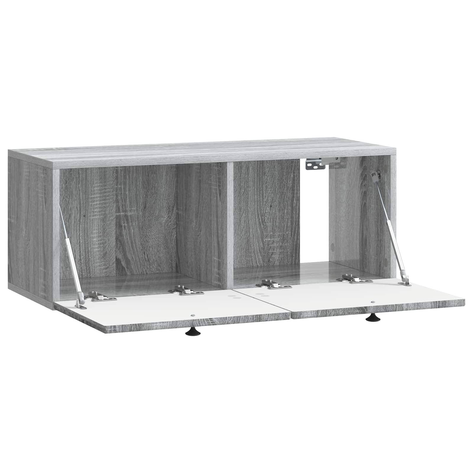 vidaXL Wandmontierter TV-Schrank Graues Sonoma 78,5 x 31 x 30 cm