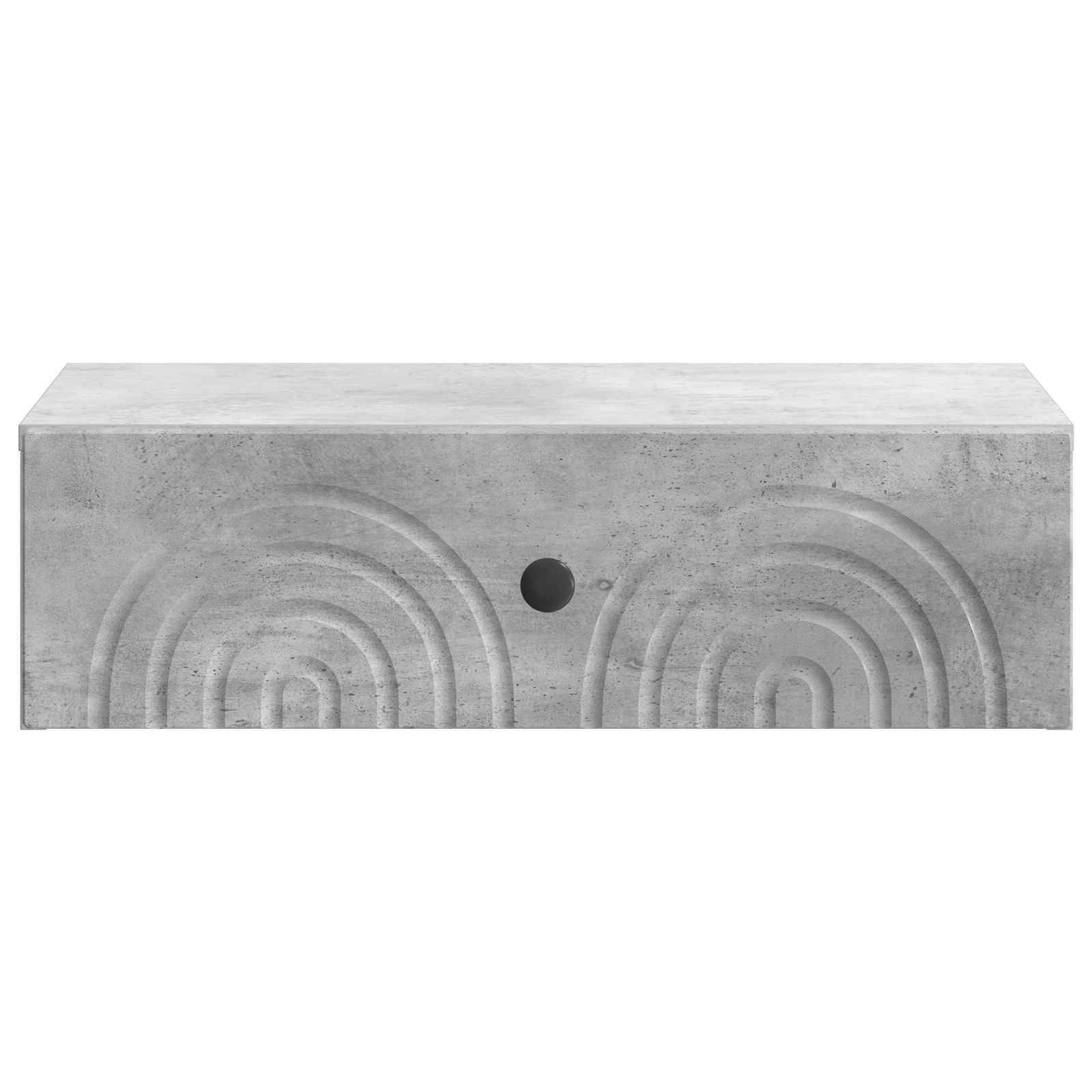 vidaXL Wandmontierter Beistelltisch Betongrau 59 x 34,5 x 17 cm