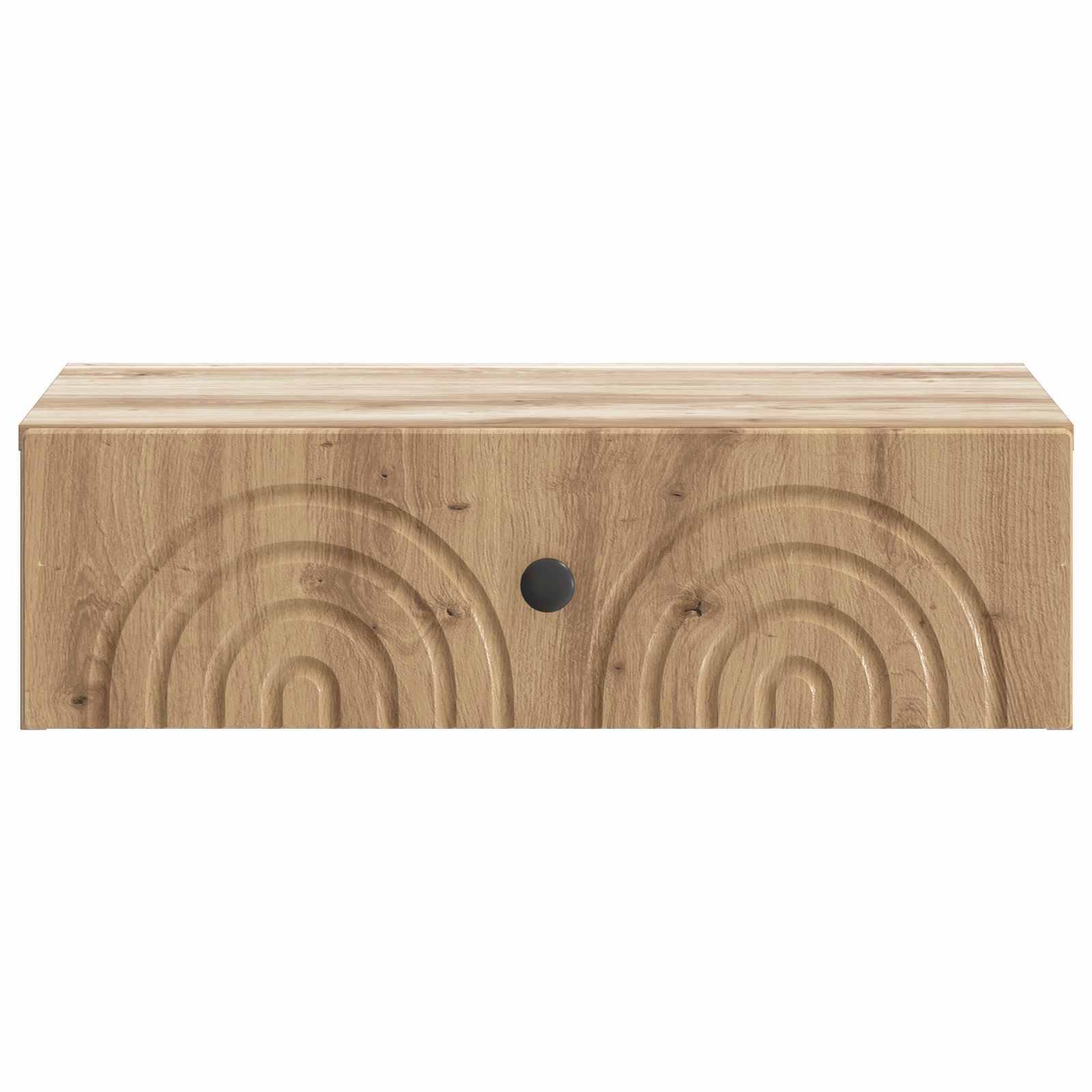 vidaXL Wandmontierter Beistelltisch Artisan-Eiche 59 x 34,5 x 17 cm