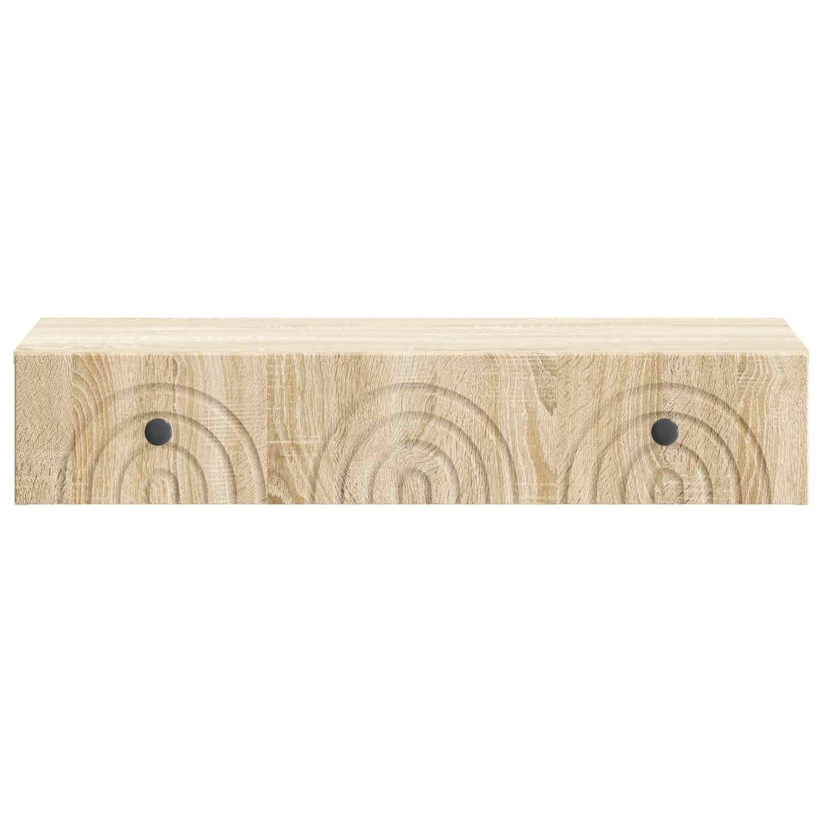 vidaXL Wandmontierter Beistelltisch Sonoma-Eiche 87,5 x 34,5 x 17 cm
