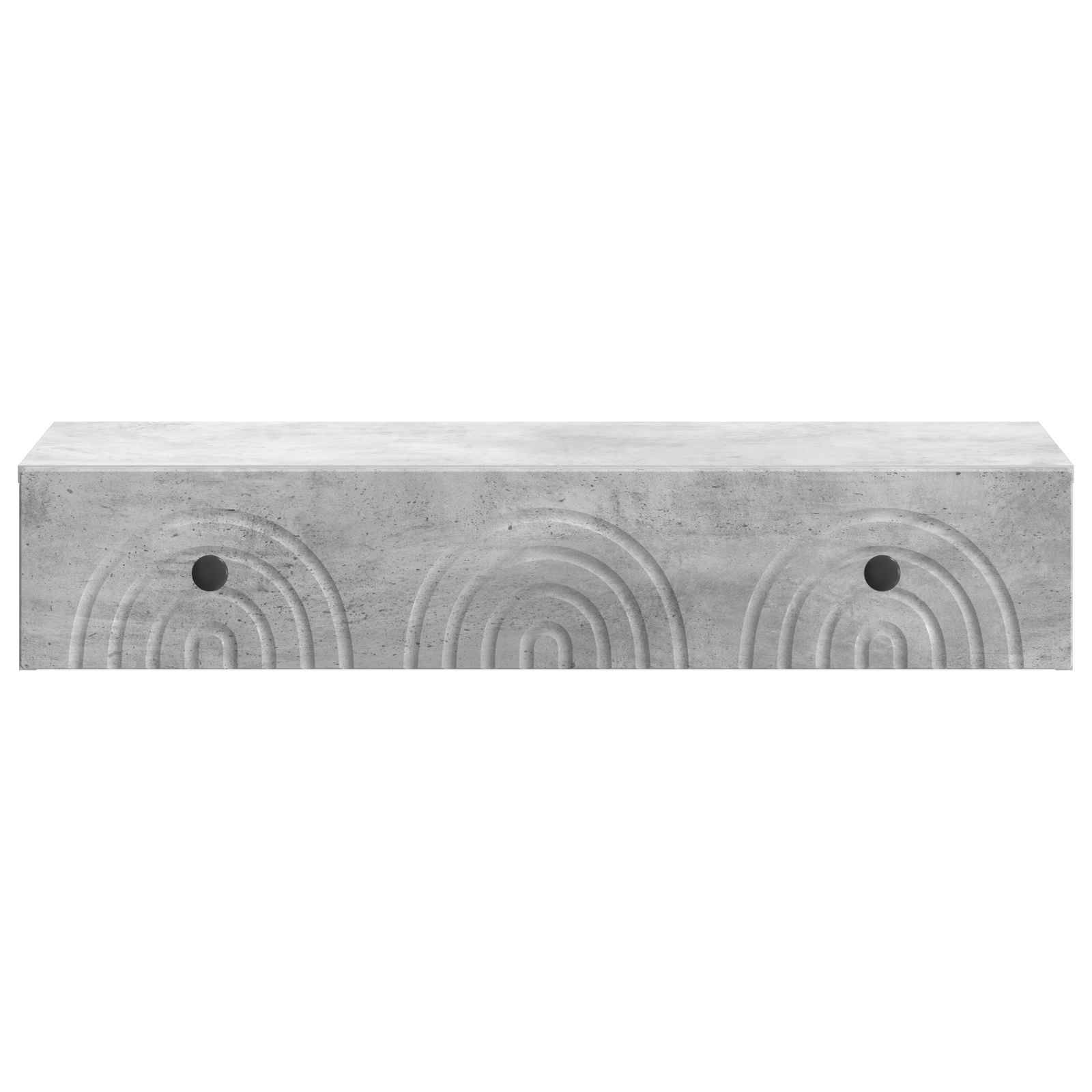 vidaXL Wandmontierter Beistelltisch Betongrau 87,5 x 34,5 x 17 cm