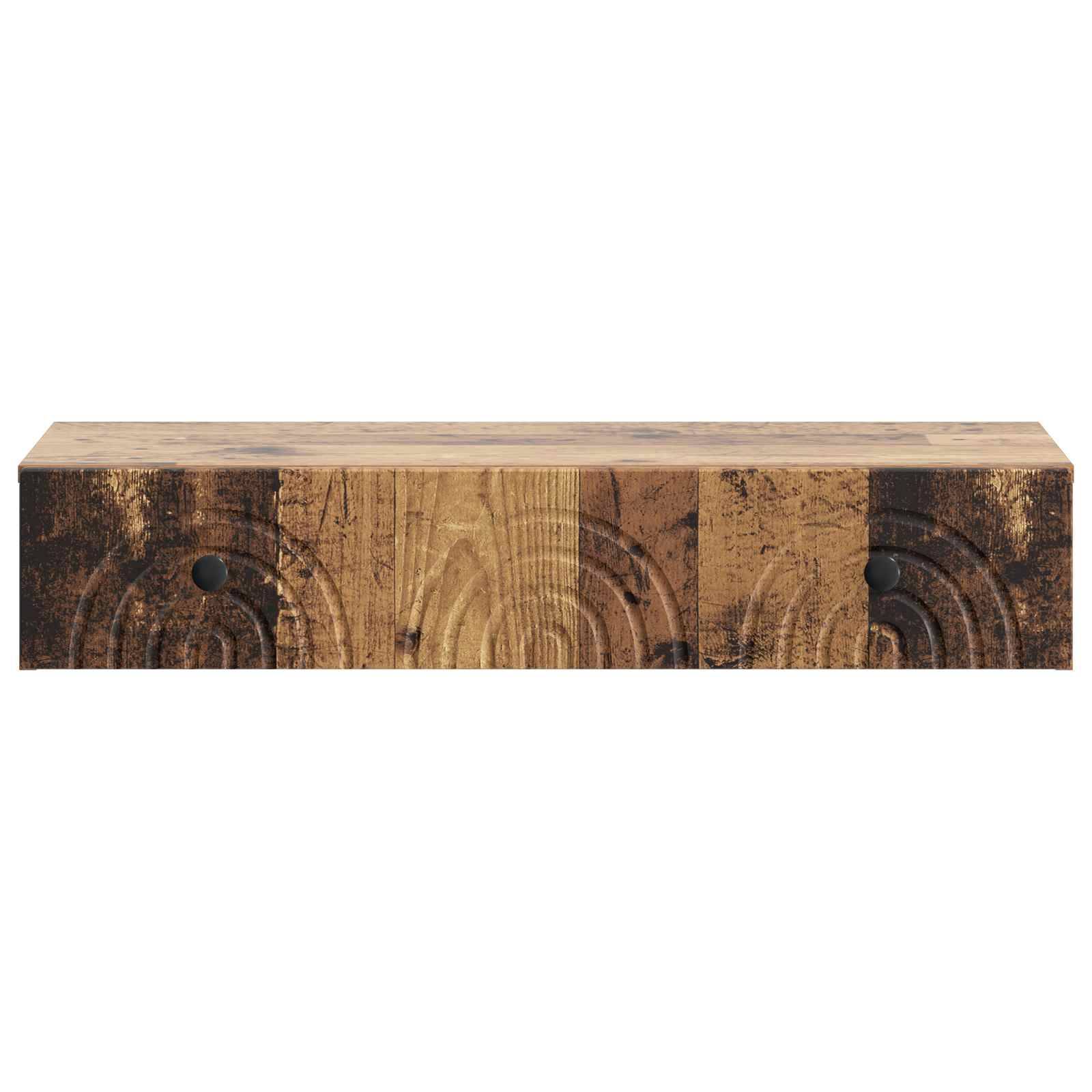 vidaXL Wandmontierter Beistelltisch Altholz 87,5 x 34,5 x 17 cm