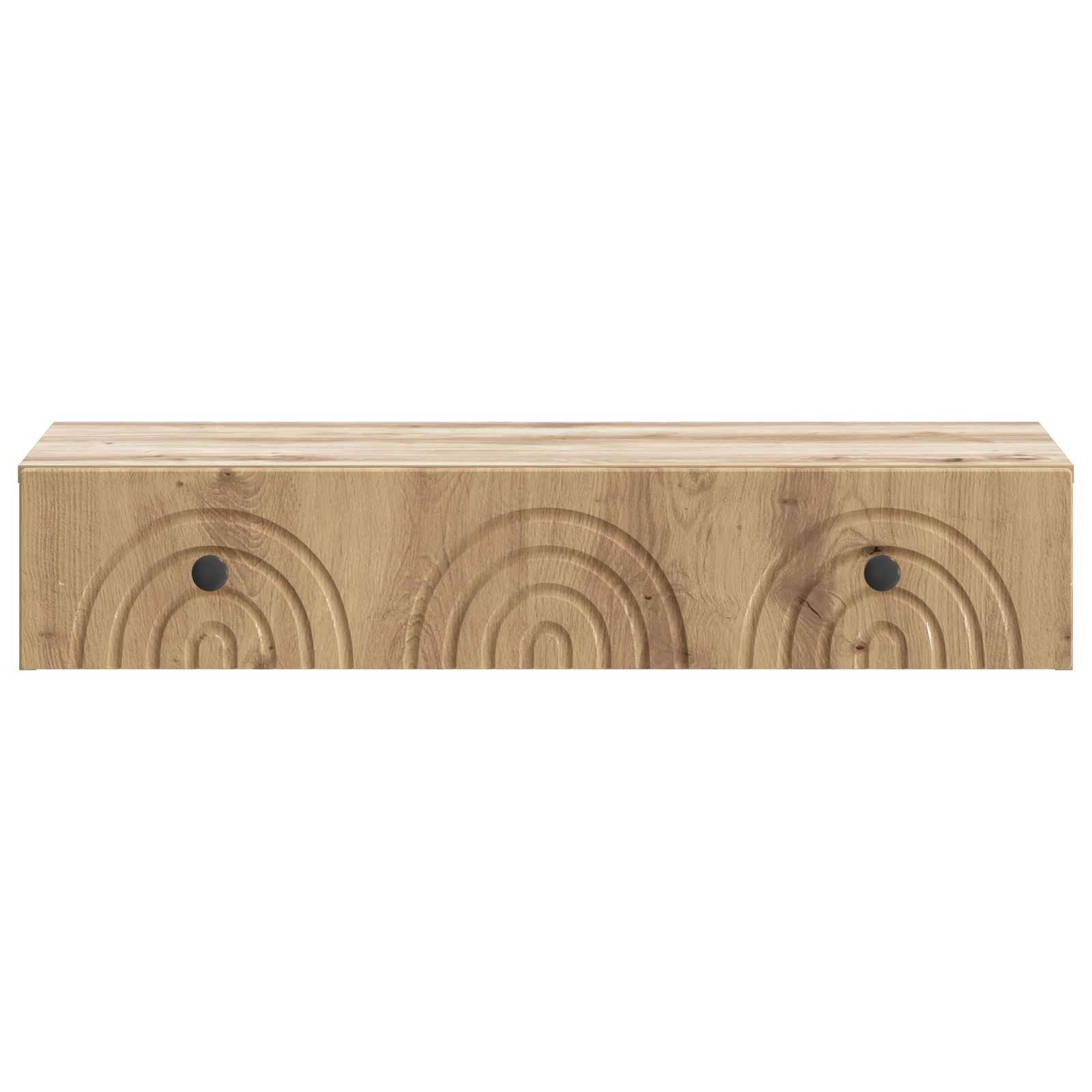 vidaXL Wandmontierter Beistelltisch Artisan-Eiche 87,5 x 34,5 x 17 cm