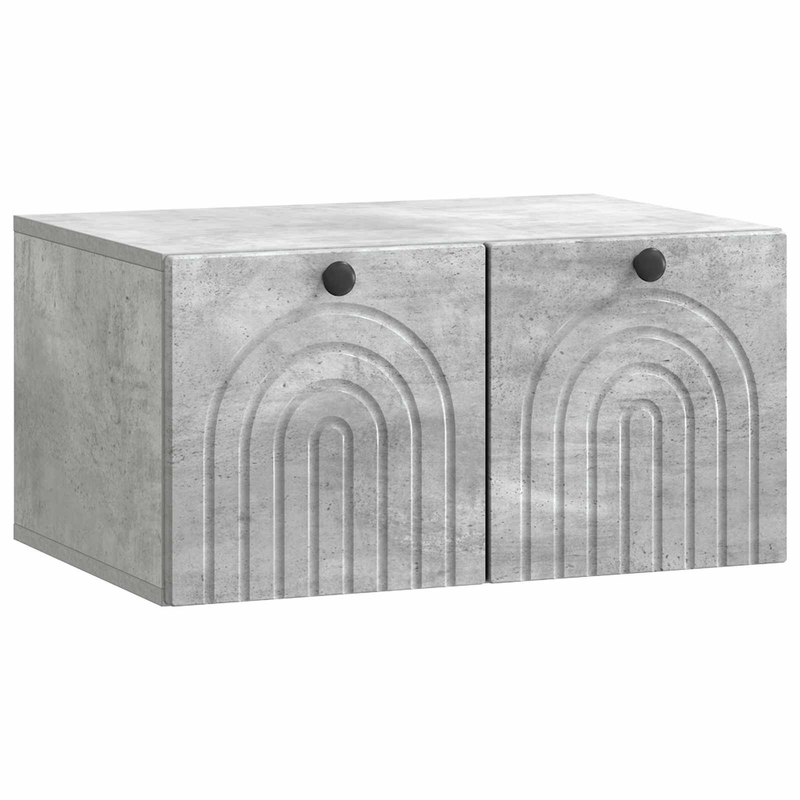vidaXL Wandmontierter TV-Schrank Betongrau 59,5 x 41 x 30 cm