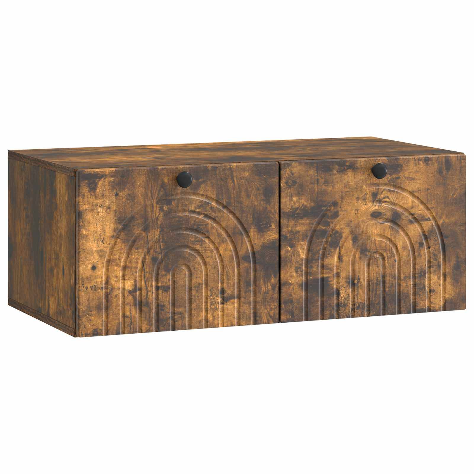 vidaXL Wandmontierter TV-Schrank Geräucherte Eiche 78,5 x 41 x 30 cm