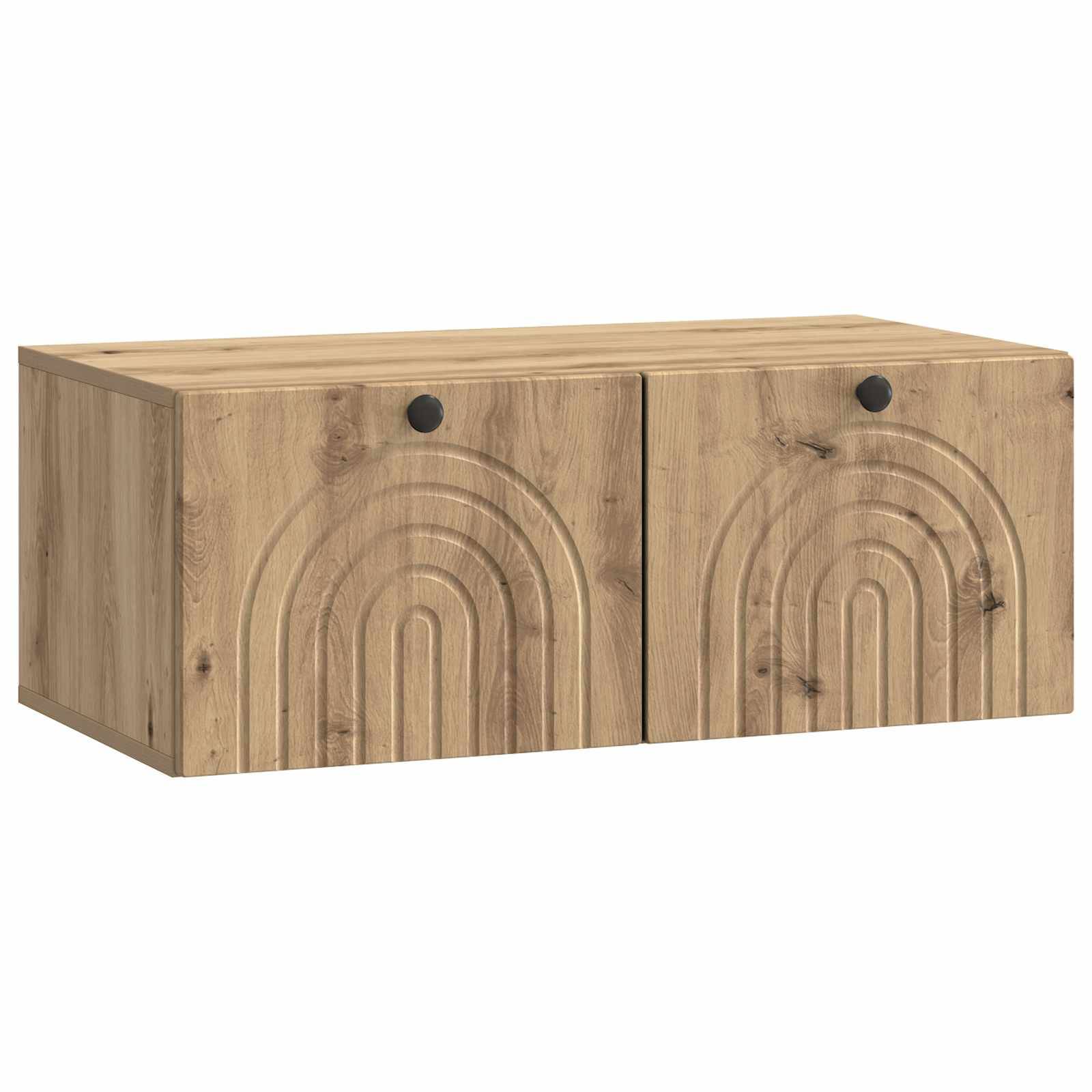 vidaXL Wandmontierter TV-Schrank Artisan-Eiche 78,5 x 41 x 30 cm