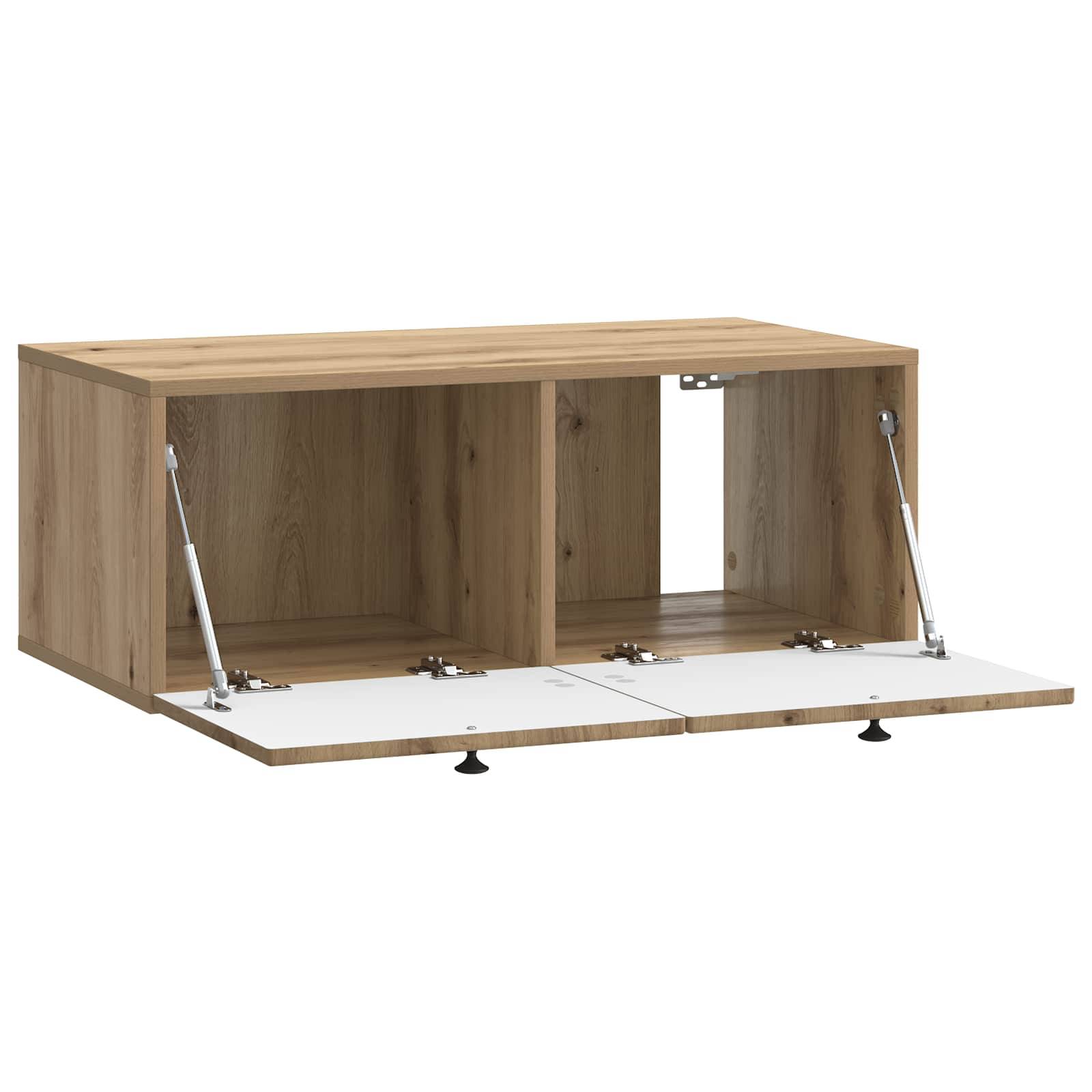 vidaXL Wandmontierter TV-Schrank Artisan-Eiche 78,5 x 41 x 30 cm
