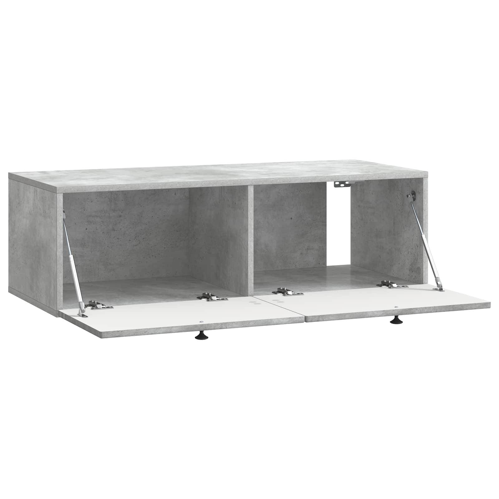 vidaXL Wandmontierter TV-Schrank Betongrau 99 x 41 x 30 cm