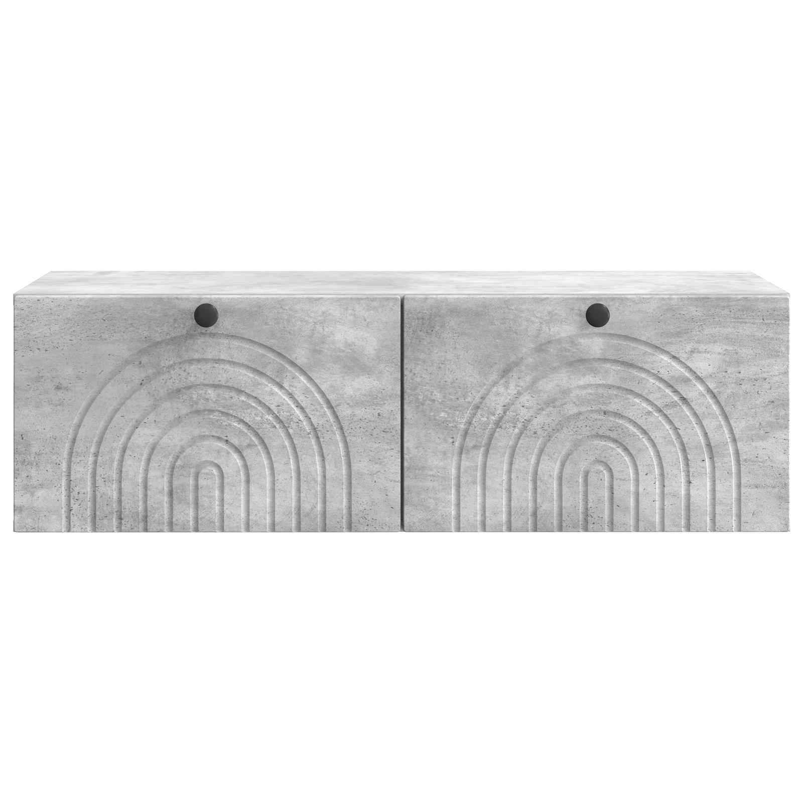 vidaXL Wandmontierter TV-Schrank Betongrau 99 x 41 x 30 cm