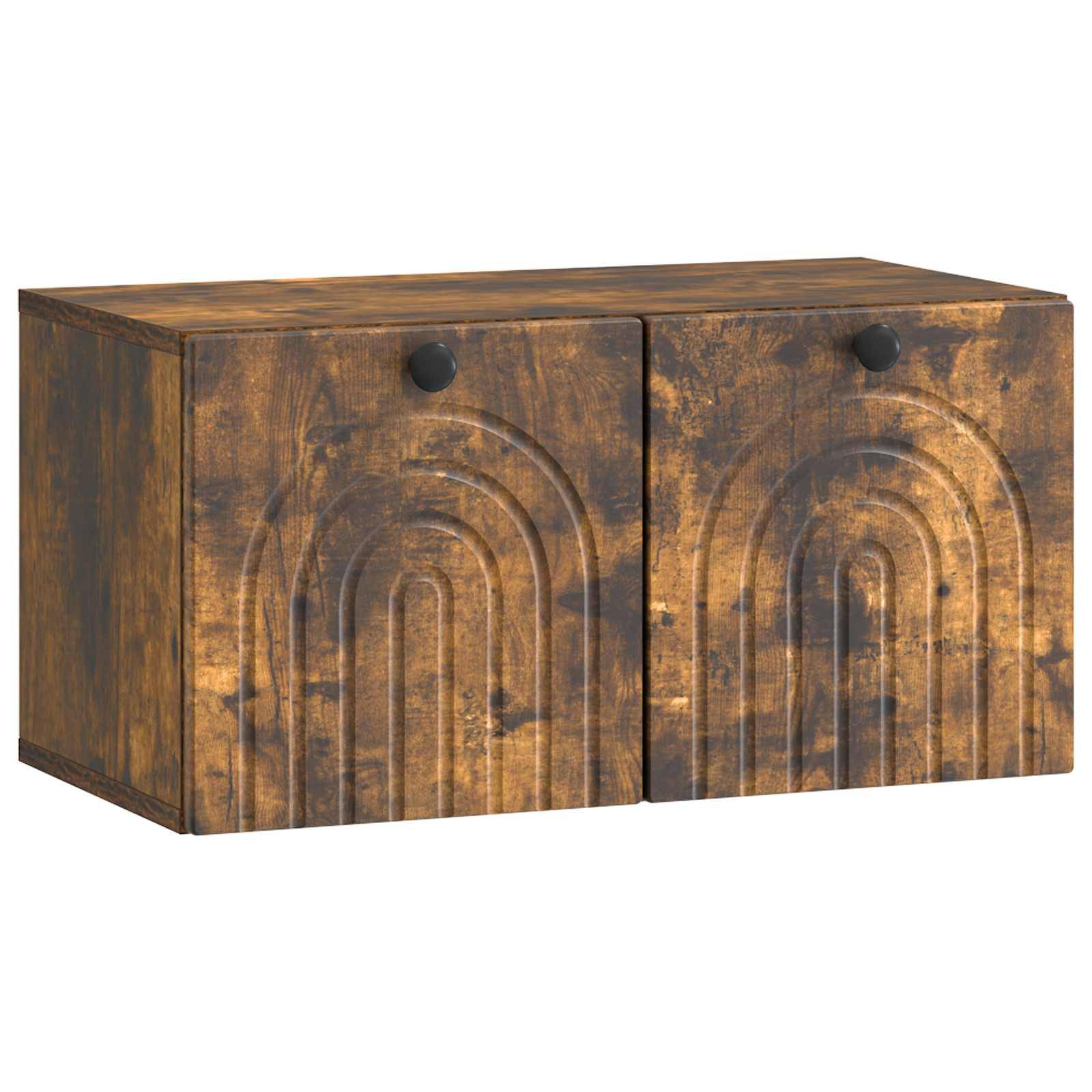 vidaXL Wandmontierter TV-Schrank Geräucherte Eiche 59,5 x 31 x 30 cm