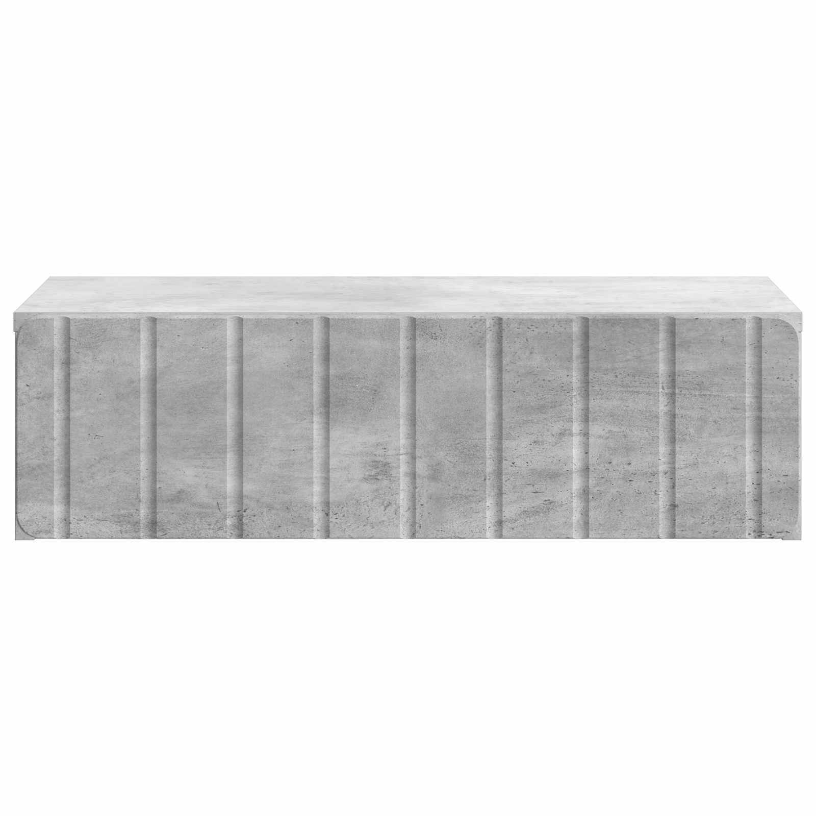 vidaXL Wandmontierter Beistelltisch Betongrau 59 x 34,5 x 17 cm