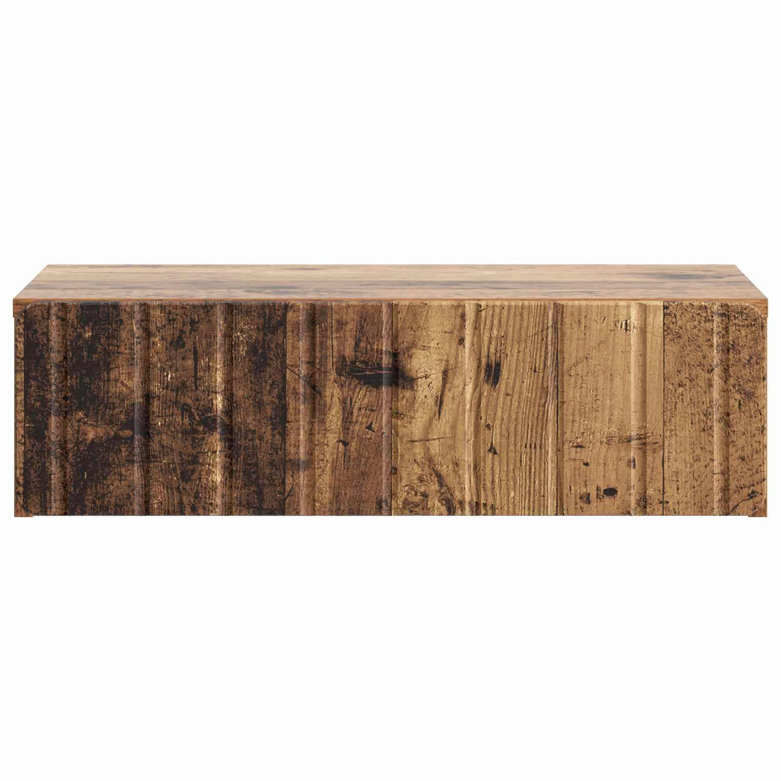 vidaXL Wandmontierter Beistelltisch Altholz 59 x 34,5 x 17 cm