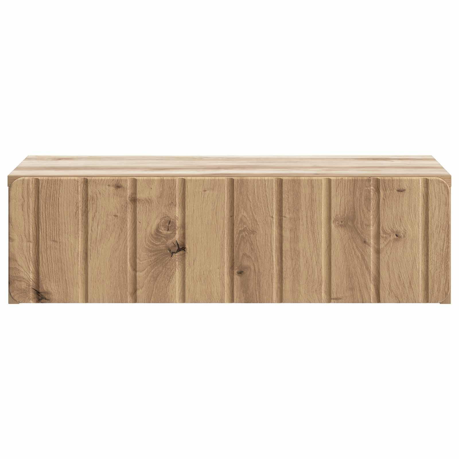 vidaXL Wandmontierter Beistelltisch Artisan-Eiche 59 x 34,5 x 17 cm