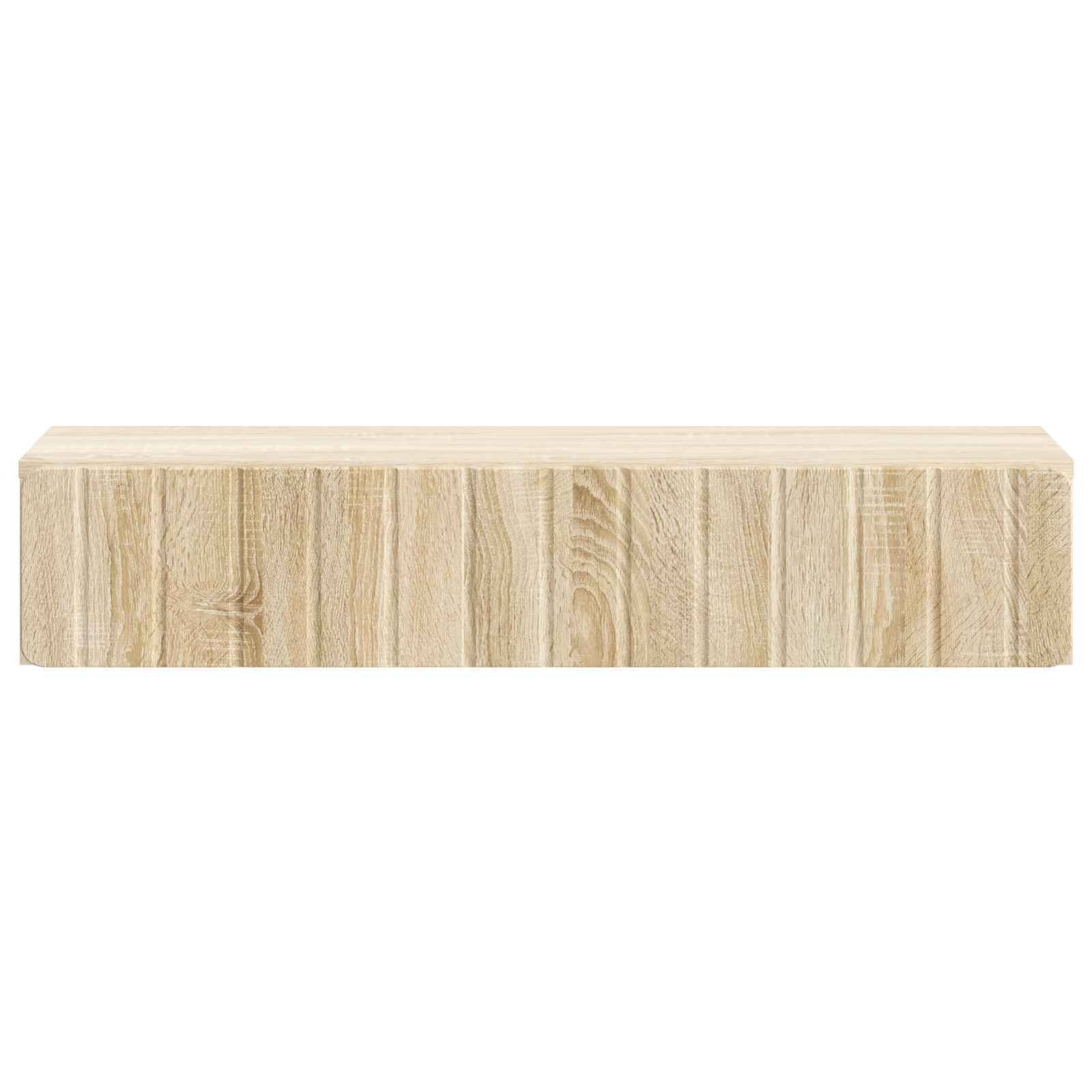 vidaXL Wandmontierter Beistelltisch Sonoma-Eiche 87,5 x 34,5 x 17 cm