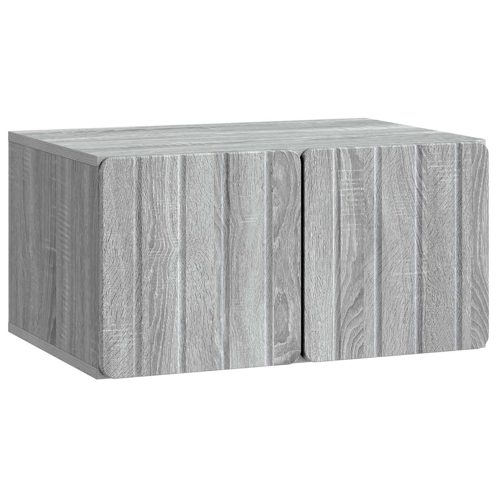 vidaXL Wandmontierter TV-Schrank Graues Sonoma 59,5 x 41 x 30 cm