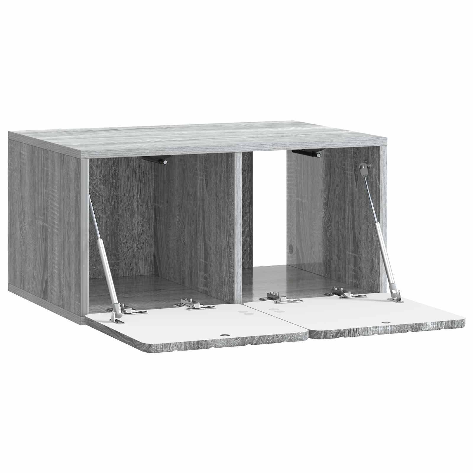 vidaXL Wandmontierter TV-Schrank Graues Sonoma 59,5 x 41 x 30 cm