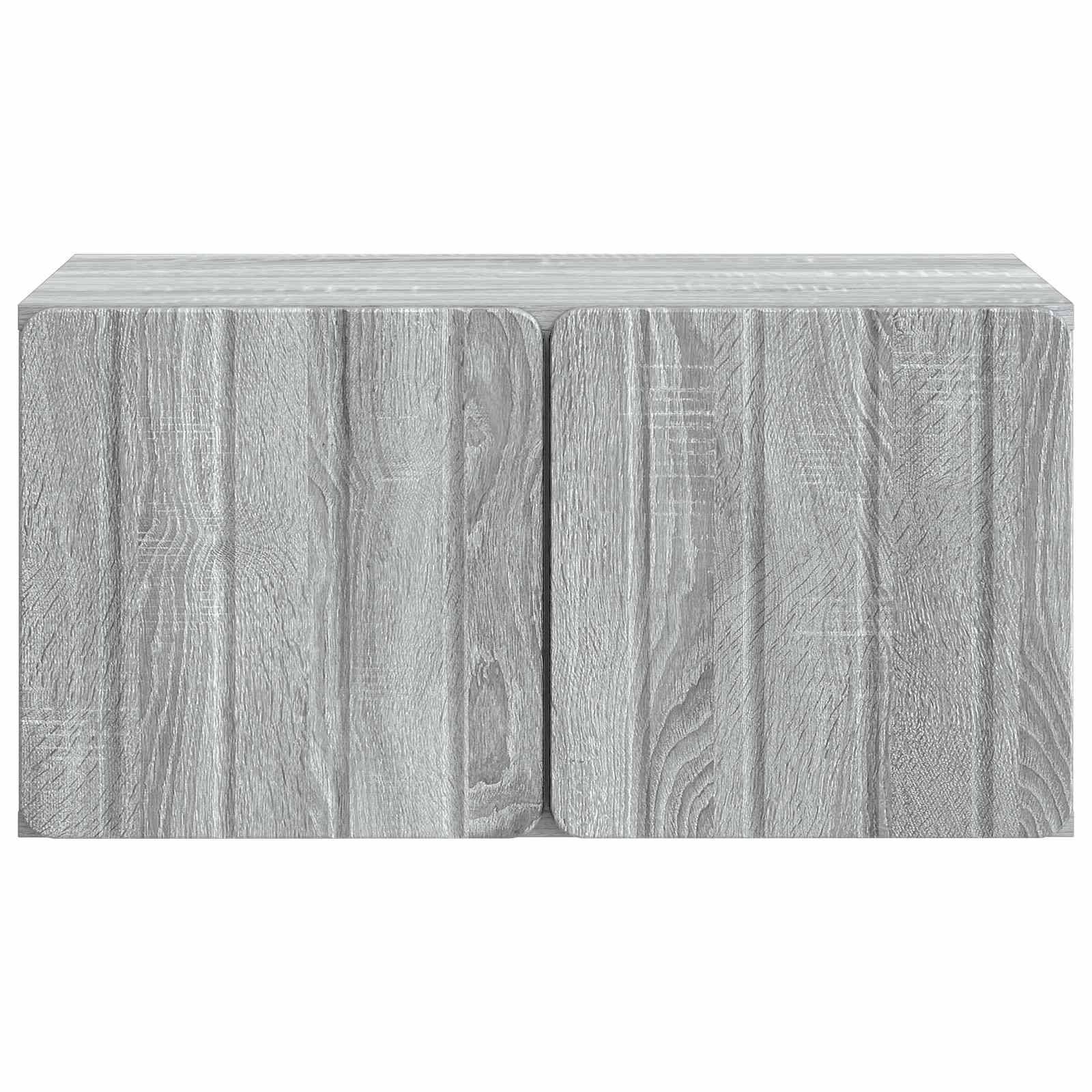 vidaXL Wandmontierter TV-Schrank Graues Sonoma 59,5 x 41 x 30 cm