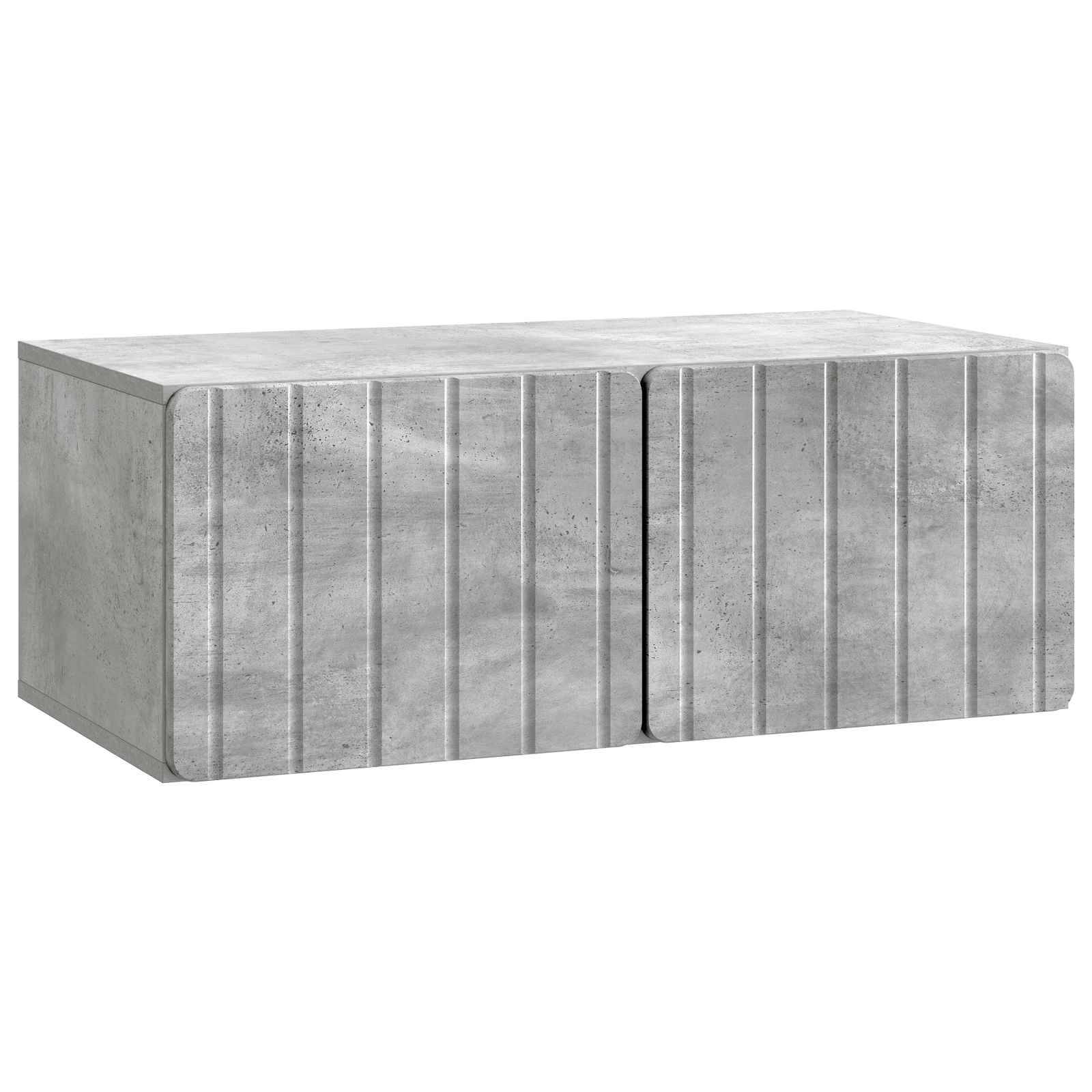 vidaXL Wandmontierter TV-Schrank Betongrau 78,5 x 41 x 30 cm