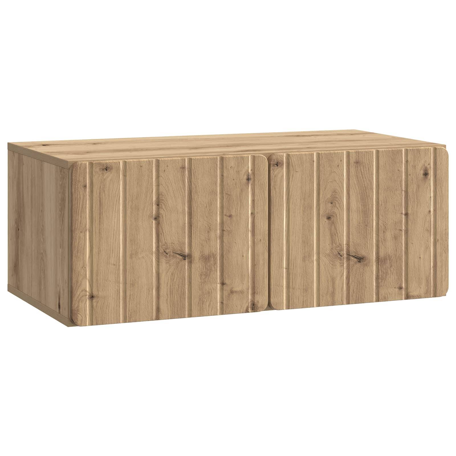 vidaXL Wandmontierter TV-Schrank Artisan-Eiche 78,5 x 41 x 30 cm