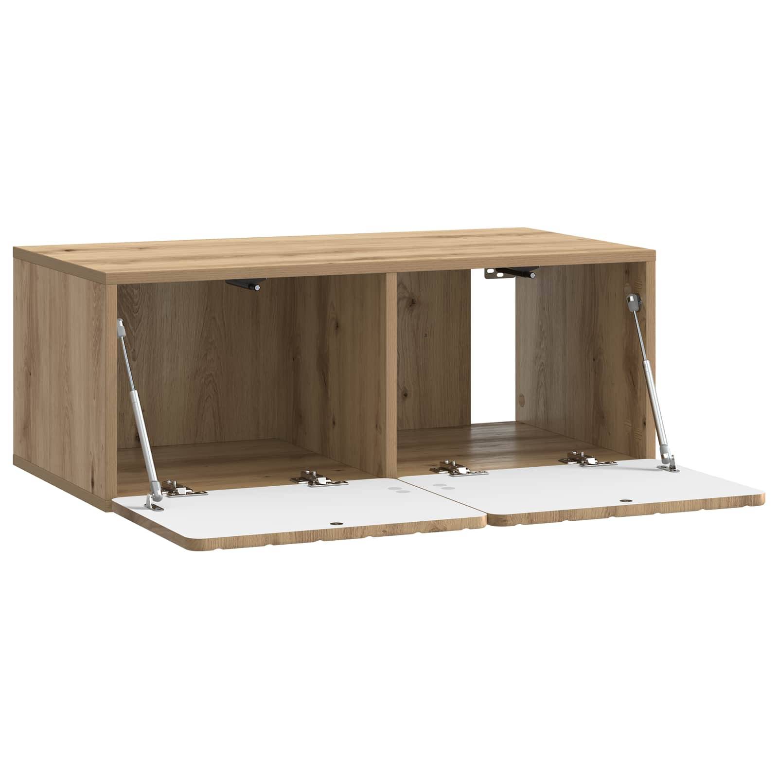 vidaXL Wandmontierter TV-Schrank Artisan-Eiche 78,5 x 41 x 30 cm