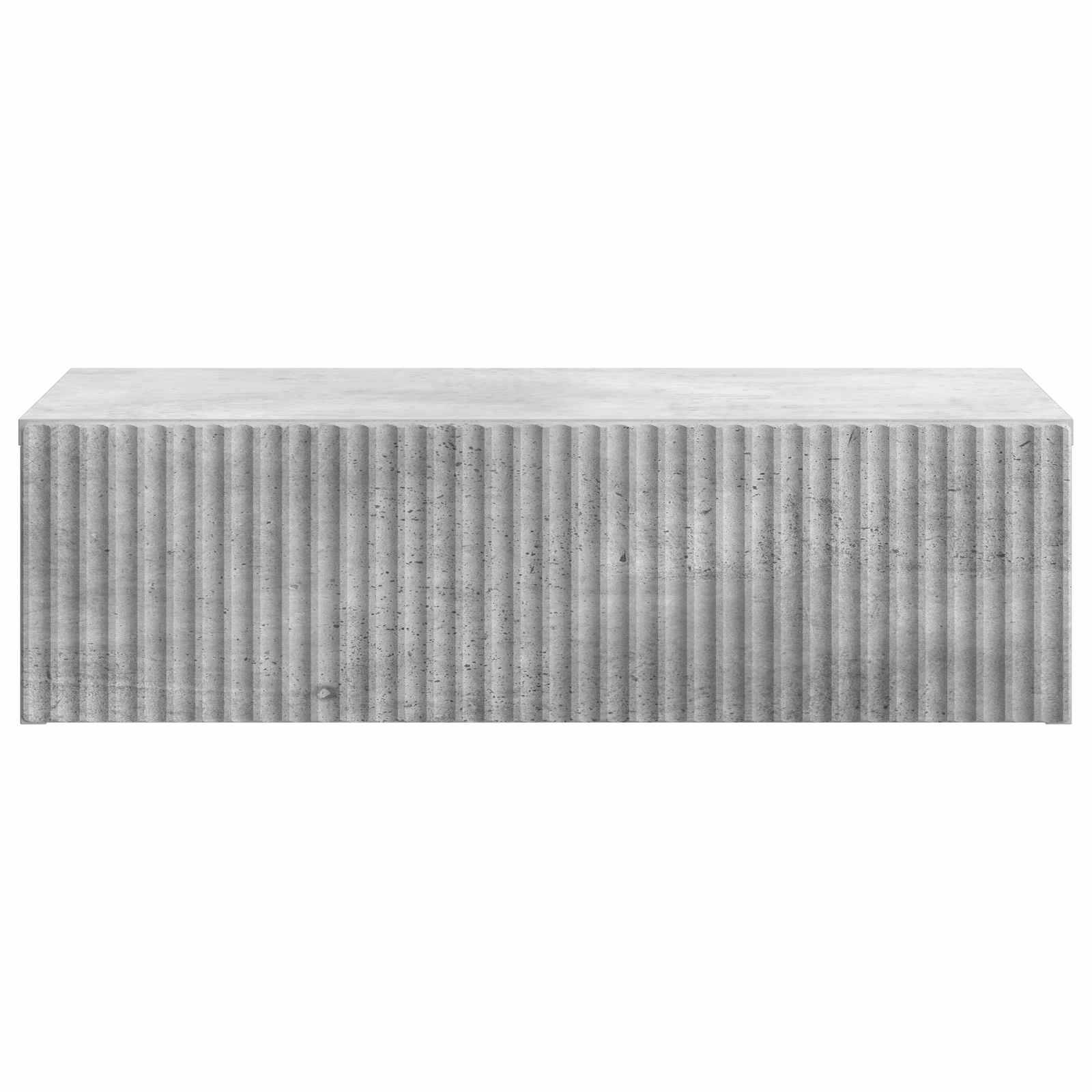 vidaXL Wandmontierter Beistelltisch Betongrau 59 x 34,5 x 17 cm