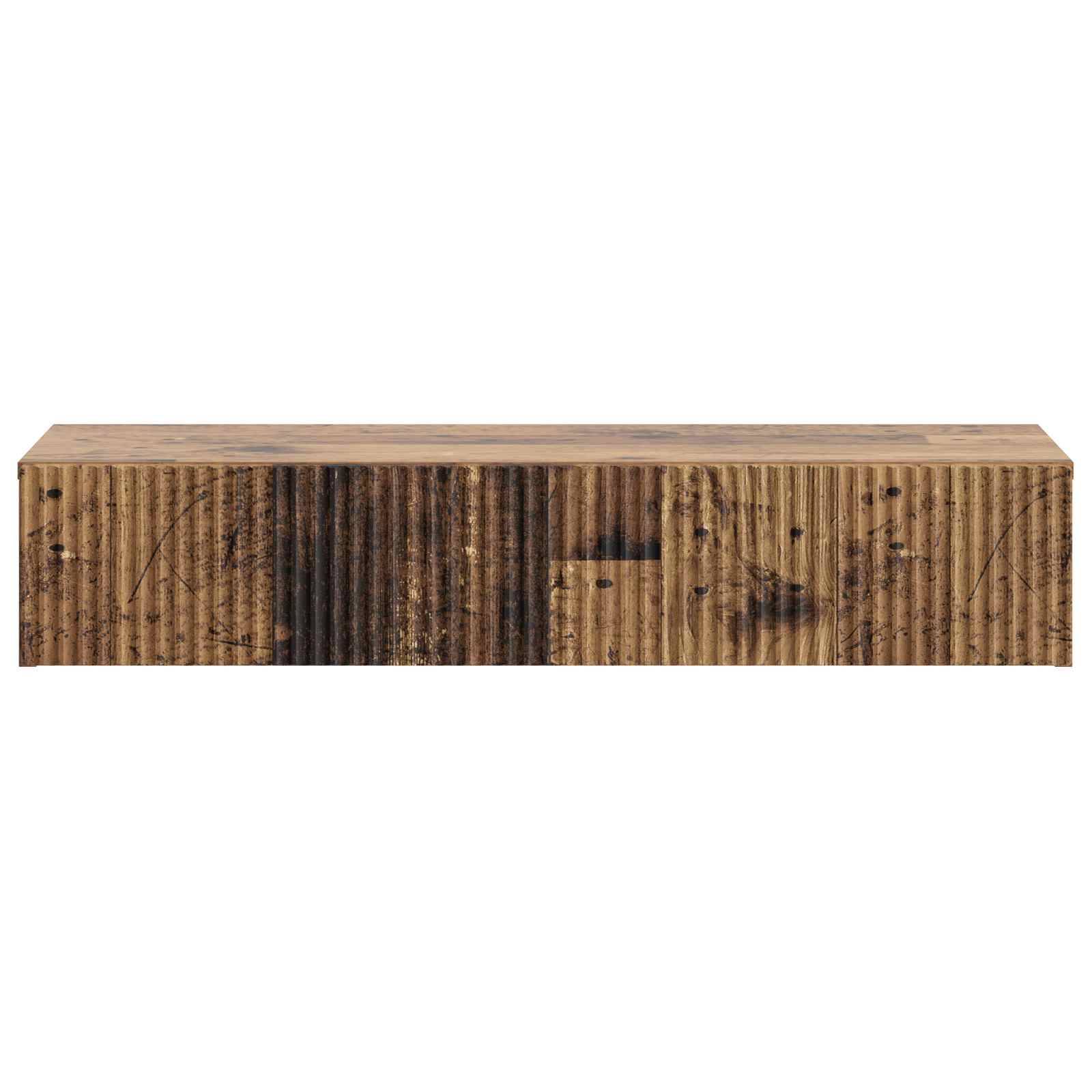 vidaXL Wandmontierter Beistelltisch Altholz 87,5 x 34,5 x 17 cm