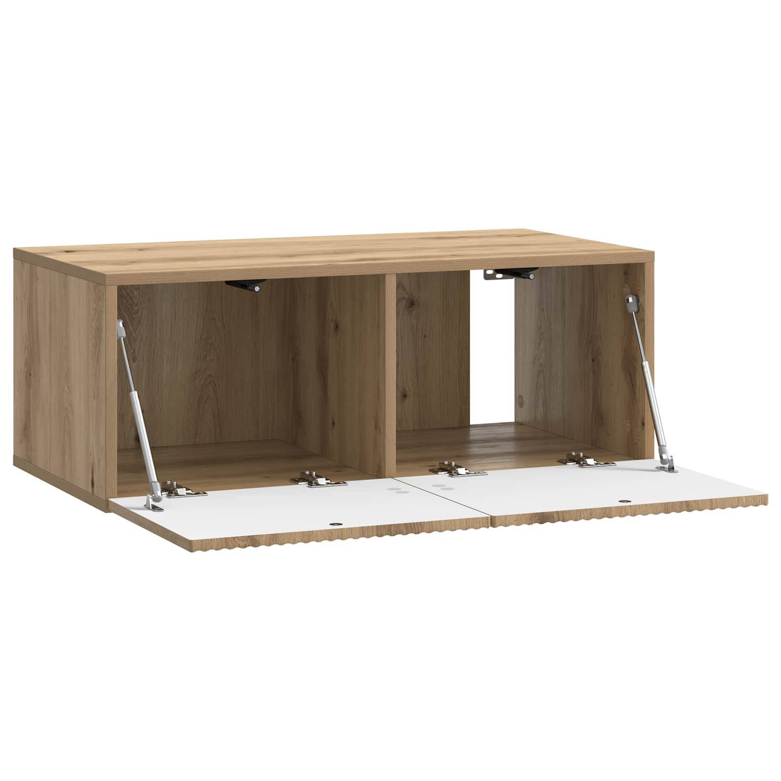 vidaXL Wandmontierter TV-Schrank Artisan-Eiche 78,5 x 41 x 30 cm