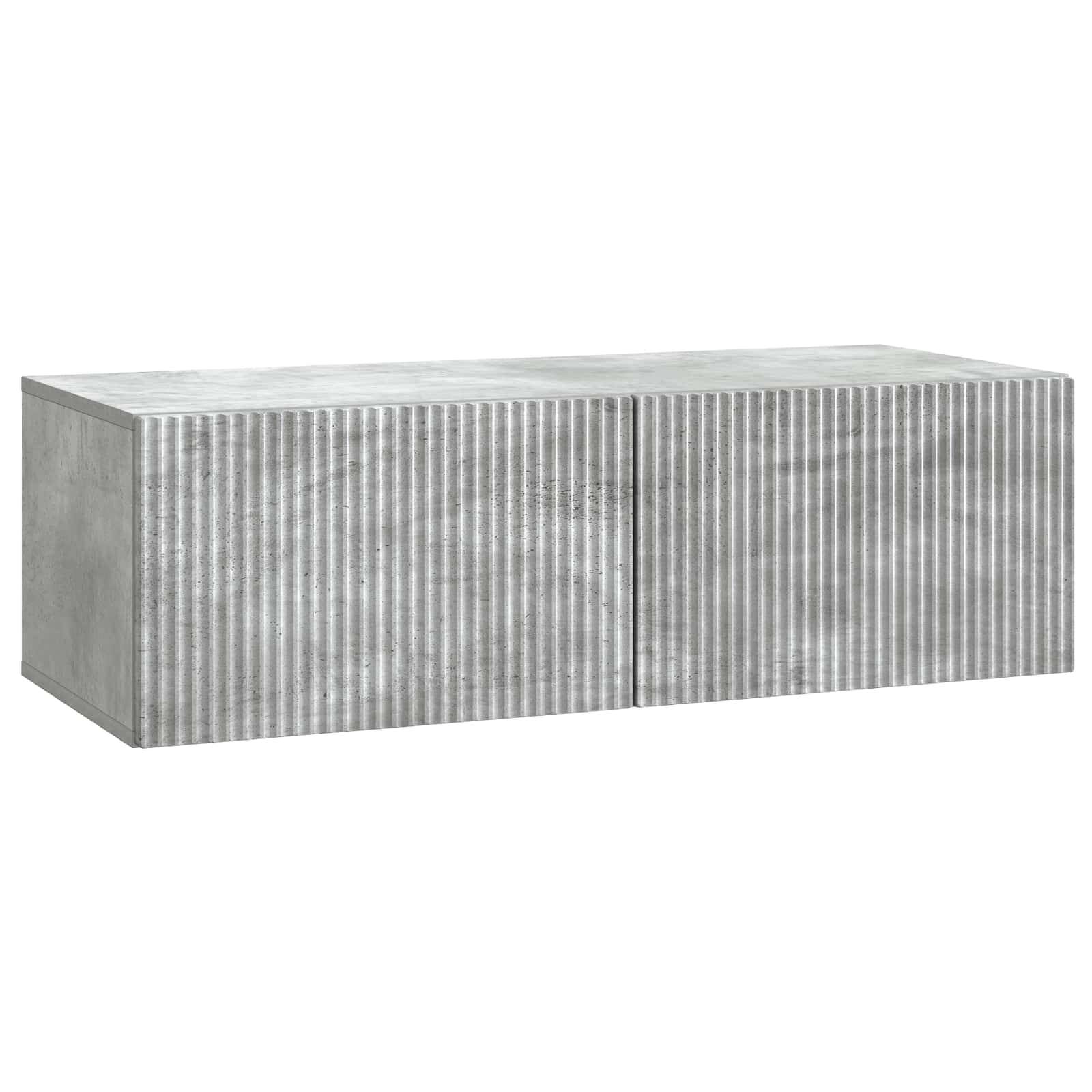 vidaXL Wandmontierter TV-Schrank Betongrau 98 x 41 x 30 cm