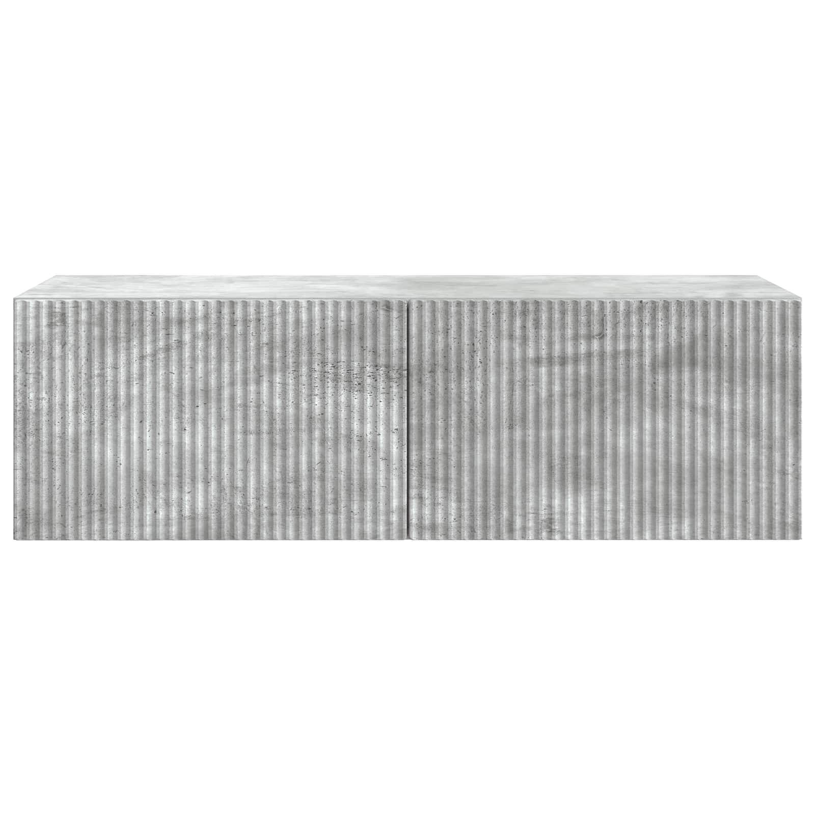 vidaXL Wandmontierter TV-Schrank Betongrau 98 x 41 x 30 cm