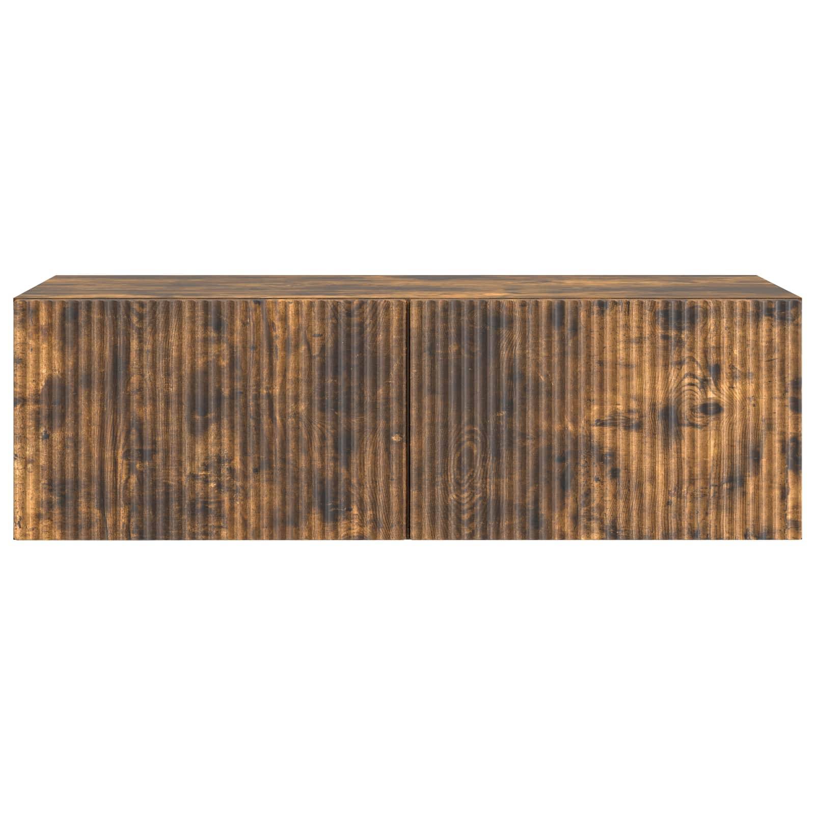 vidaXL Wandmontierter TV-Schrank Geräucherte Eiche 98 x 41 x 30 cm