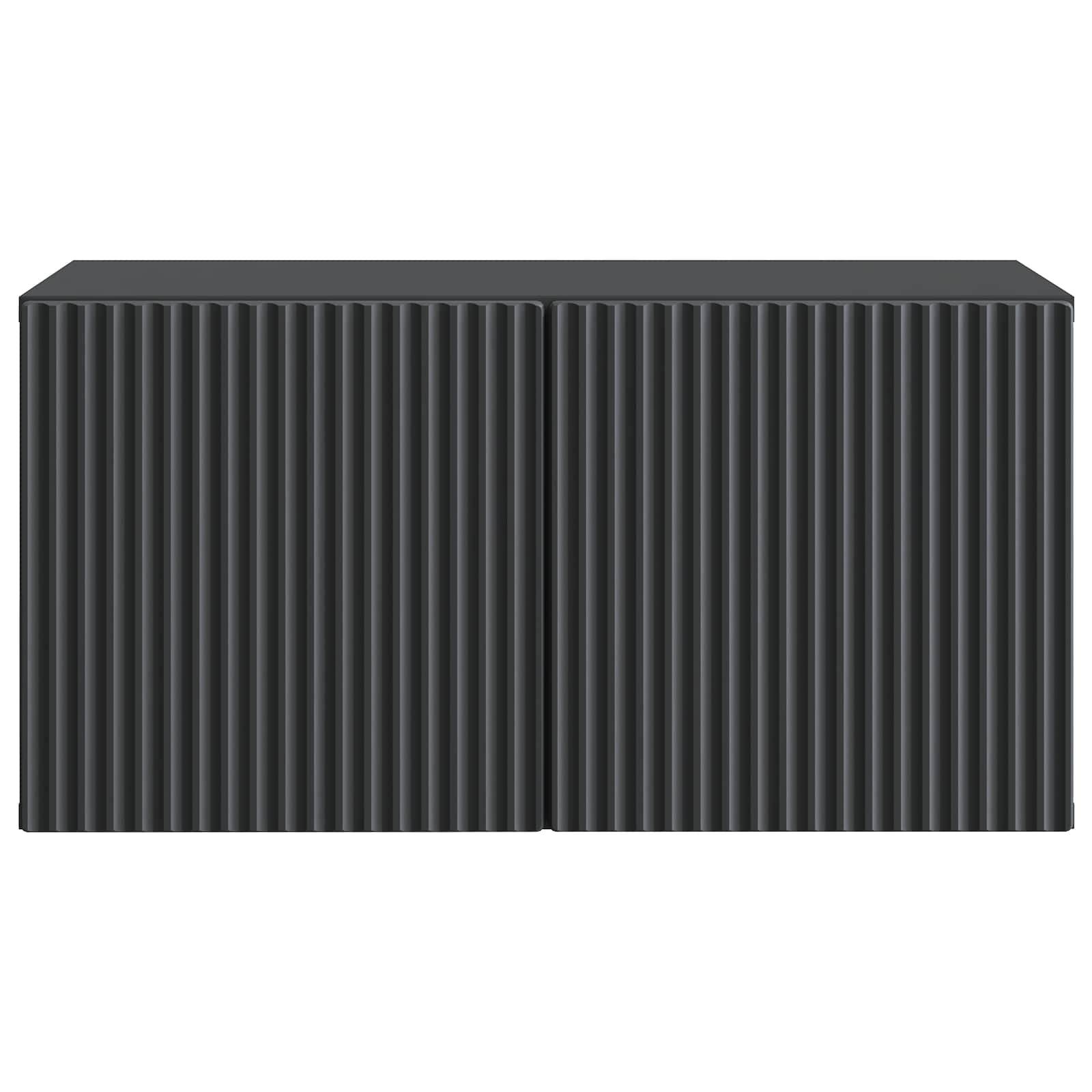vidaXL Wandmontierter TV-Schrank Schwarz 59,5 x 31 x 30 cm