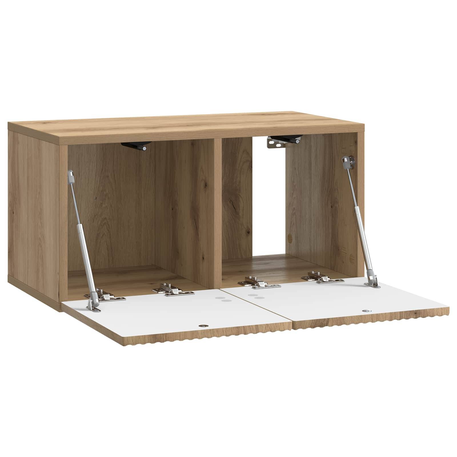 vidaXL Wandmontierter TV-Schrank Artisan-Eiche 59,5 x 31 x 30 cm