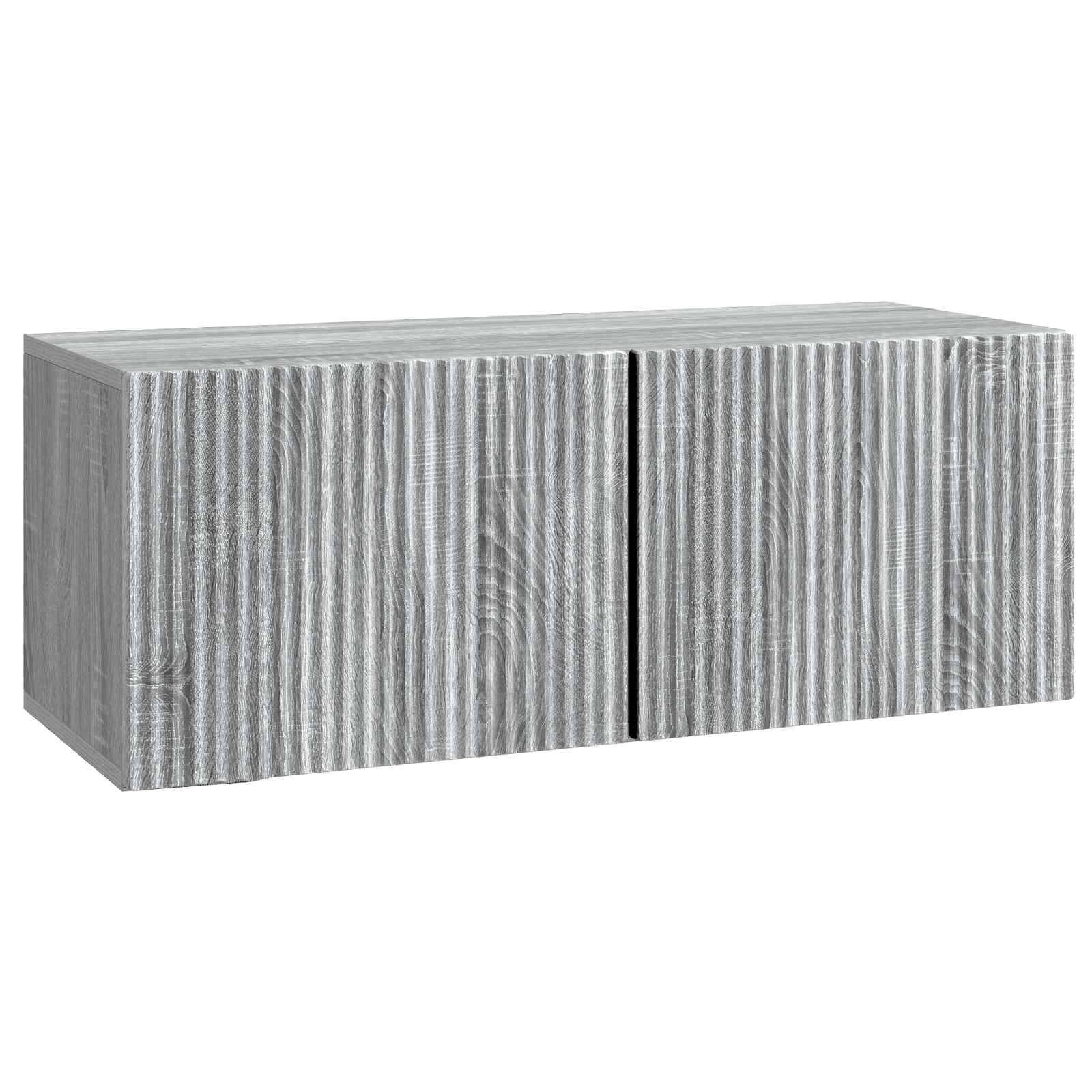 vidaXL Wandmontierter TV-Schrank Graues Sonoma 78,5 x 31 x 30 cm