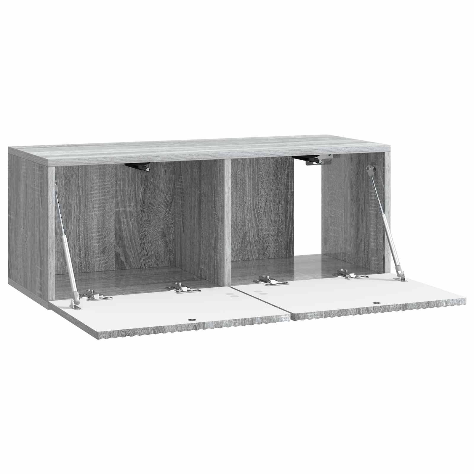 vidaXL Wandmontierter TV-Schrank Graues Sonoma 78,5 x 31 x 30 cm