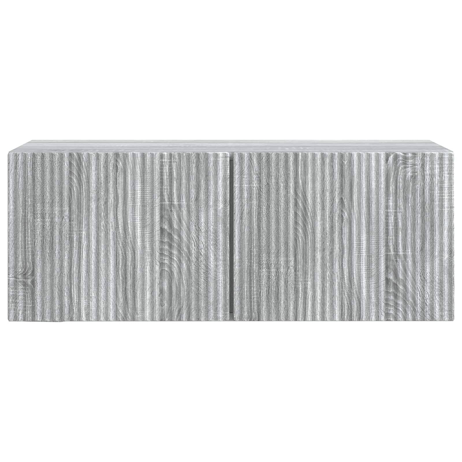 vidaXL Wandmontierter TV-Schrank Graues Sonoma 78,5 x 31 x 30 cm
