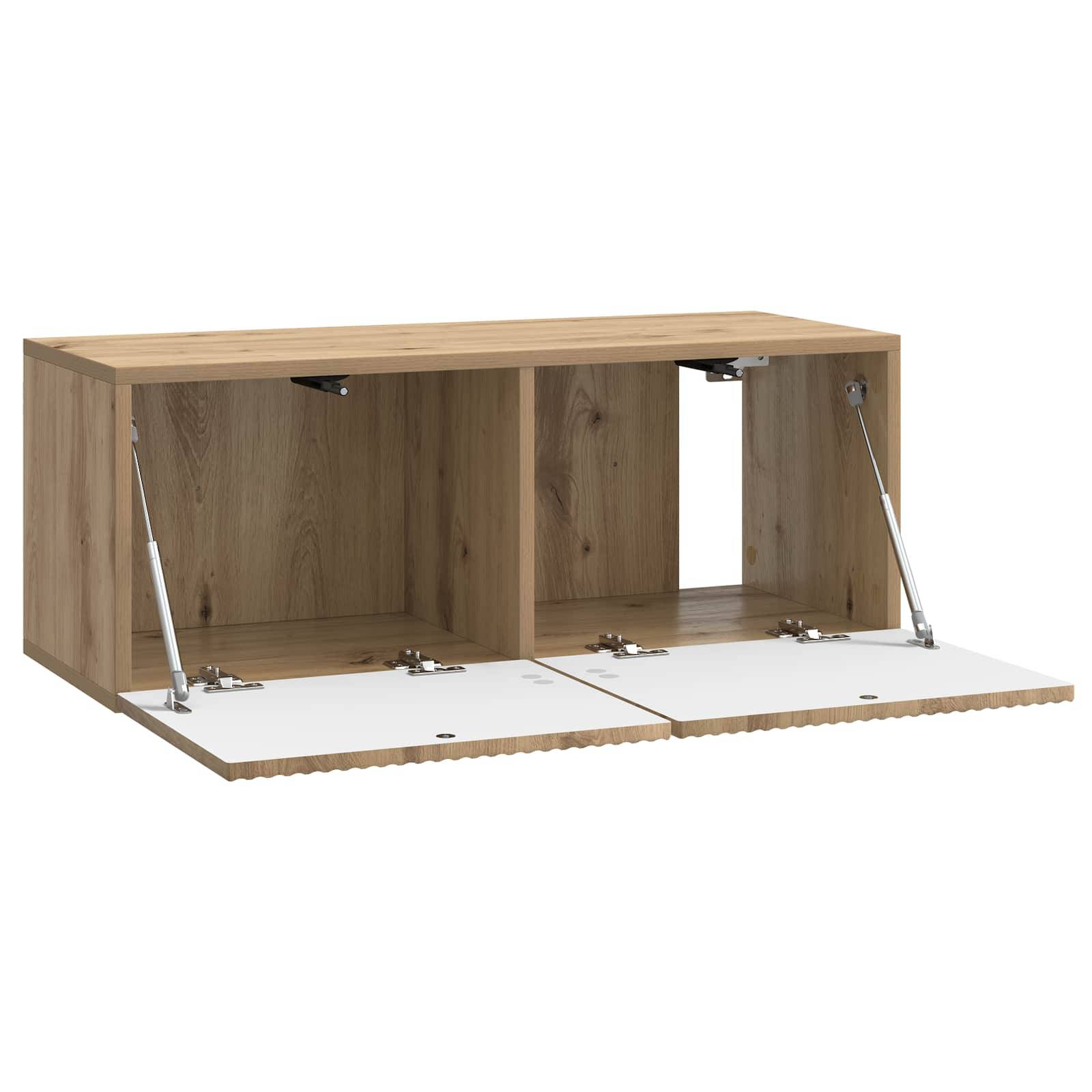 vidaXL Wandmontierter TV-Schrank Artisan-Eiche 78,5 x 31 x 30 cm