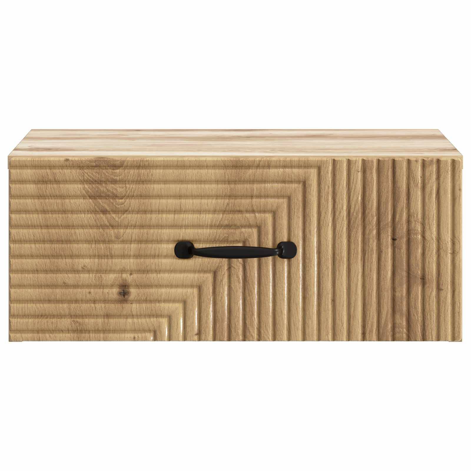 vidaXL Wandmontierter Nachttisch Artisan-Eiche 49 x 34,5 x 20 cm