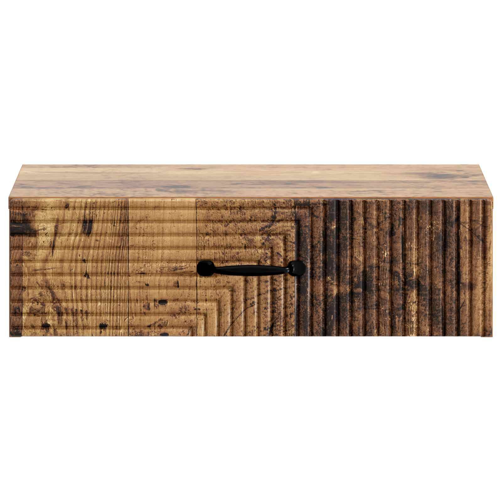 vidaXL Wandmontierter Beistelltisch Altholz 59 x 34,5 x 17 cm