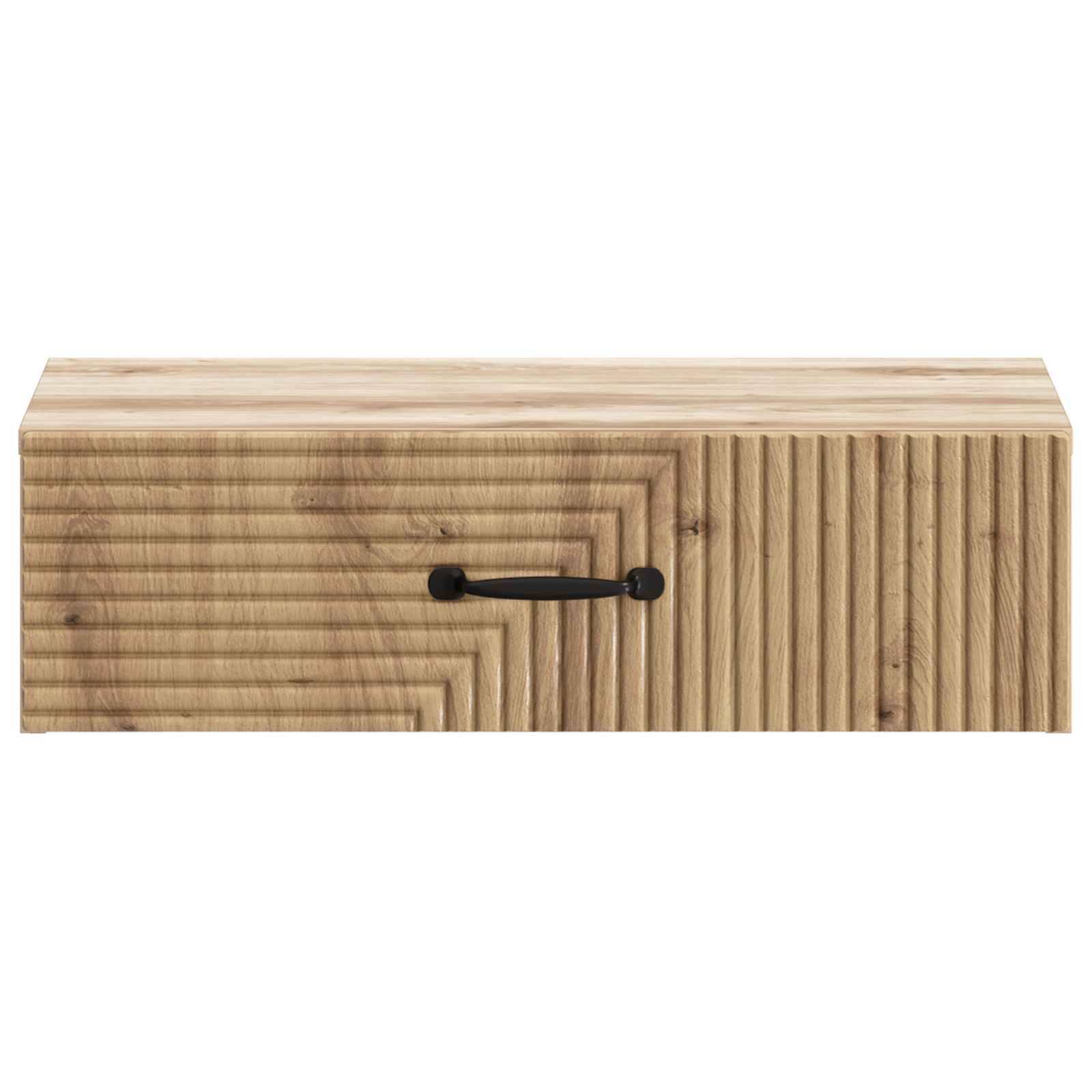 vidaXL Wandmontierter Beistelltisch Artisan-Eiche 59 x 34,5 x 17 cm