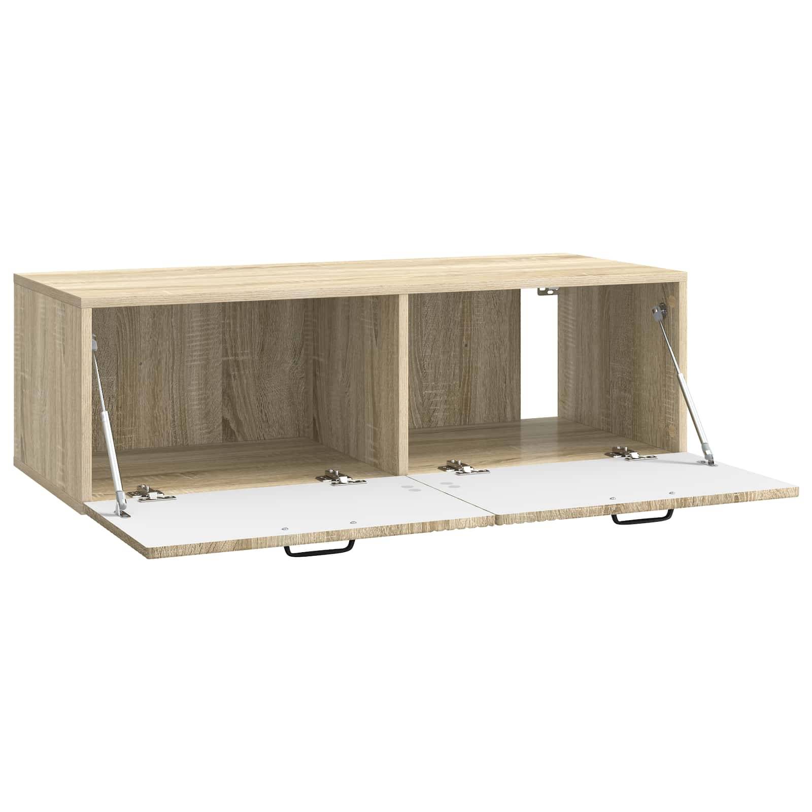 vidaXL Wandmontierter TV-Schrank Sonoma-Eiche 98 x 41 x 30 cm