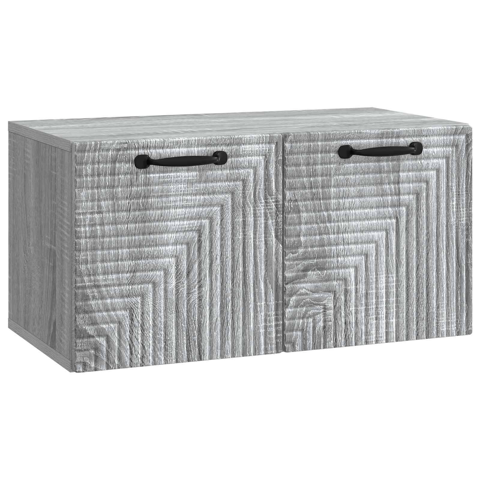 vidaXL Wandmontierter TV-Schrank Graues Sonoma 59,5 x 31 x 30 cm