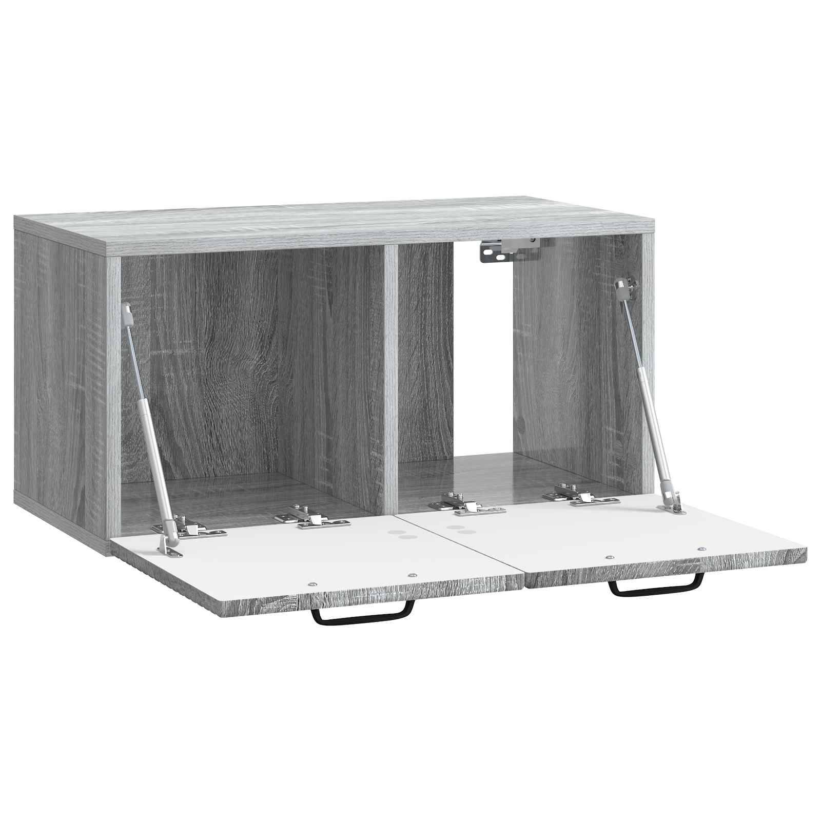 vidaXL Wandmontierter TV-Schrank Graues Sonoma 59,5 x 31 x 30 cm